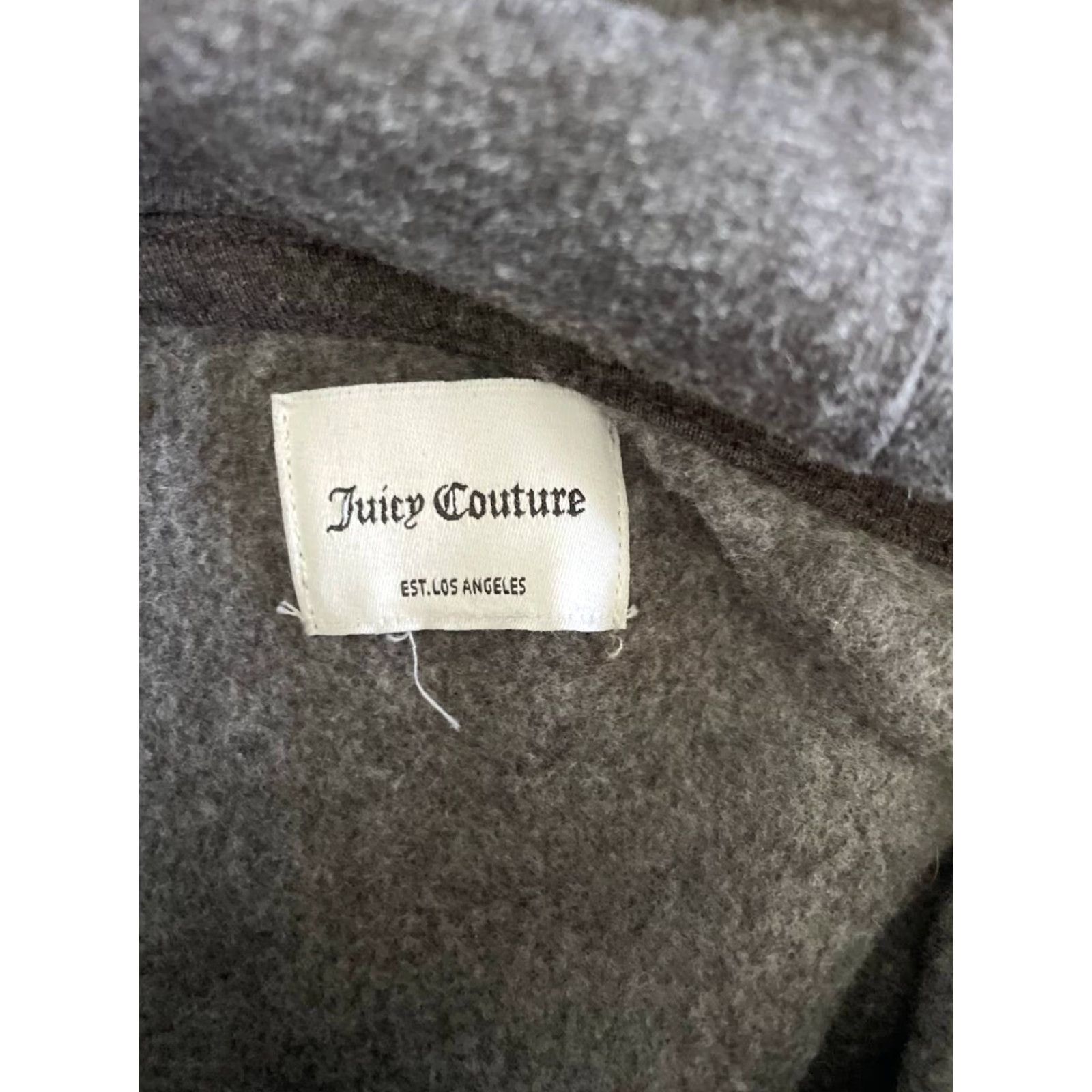 Juicy Couture Juicy Couture Hoodie Mens Gray Cotton Pullover Long Sleeve Pockets Logo Regular Size One Size Fall Winter Spring Summer FW Size US M / EU 48-50 / 2 - 3 Thumbnail