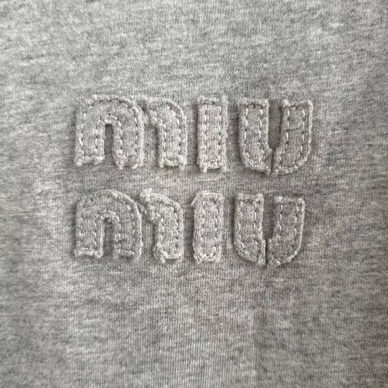 Miu Miu MIU MIU SS26 Gray Red Tshirt S New Size S / US 4 / IT 40 - 4 Thumbnail