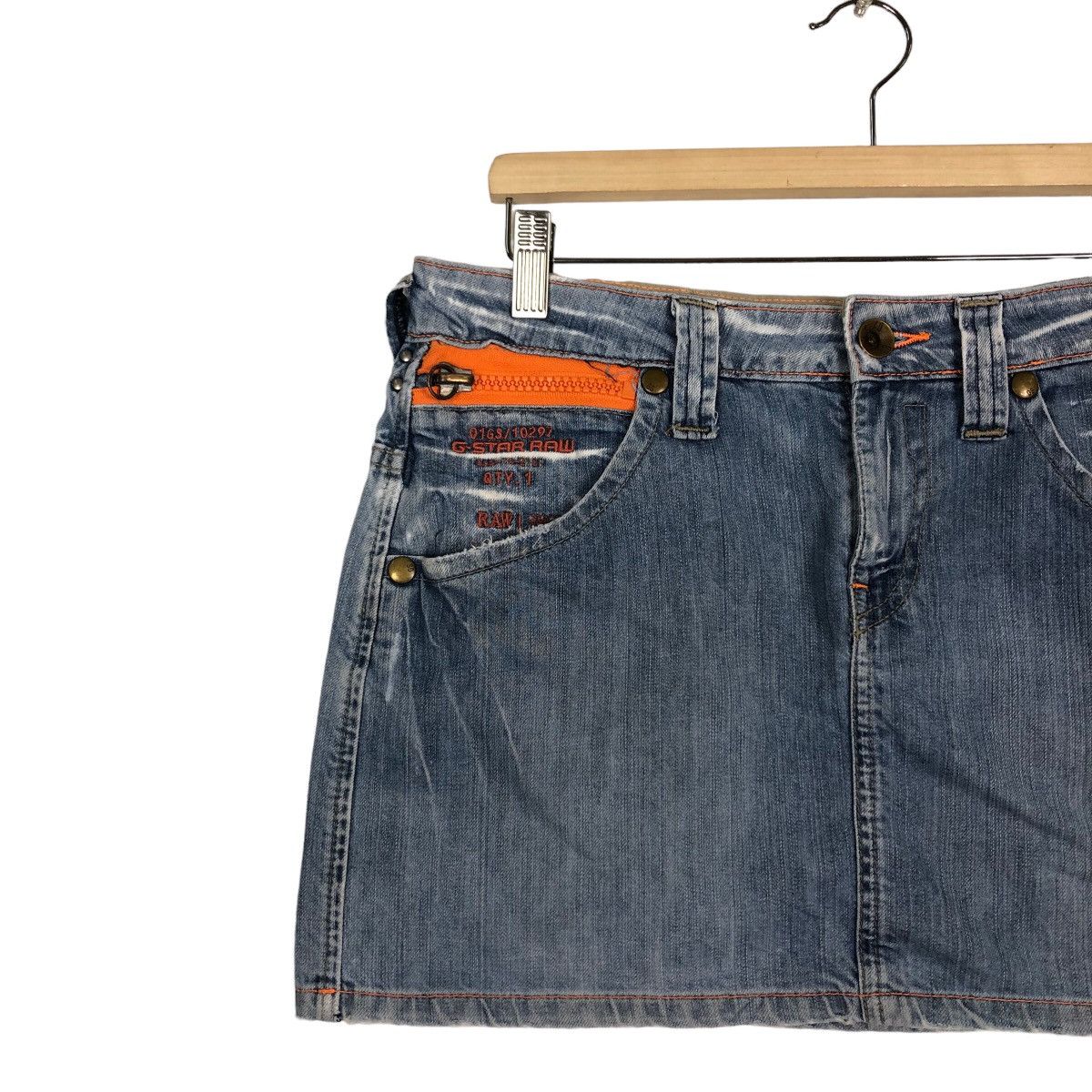 Hysteric Glamour 🔥Mini Skirt Denim G-Star Raw Japan Distressed Design Size 26" / US 2 / IT 38 - 5 Thumbnail