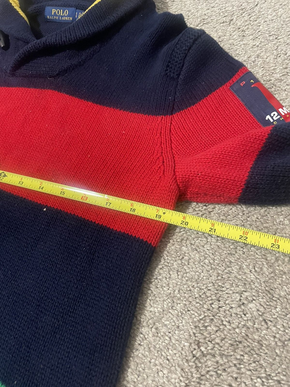 Polo Ralph Lauren × U.S. Polo Assn. Polo Ralph Lauren 12 M Yacht Sweater Multi Color Striped Size US S / EU 44-46 / 1 - 3 Thumbnail