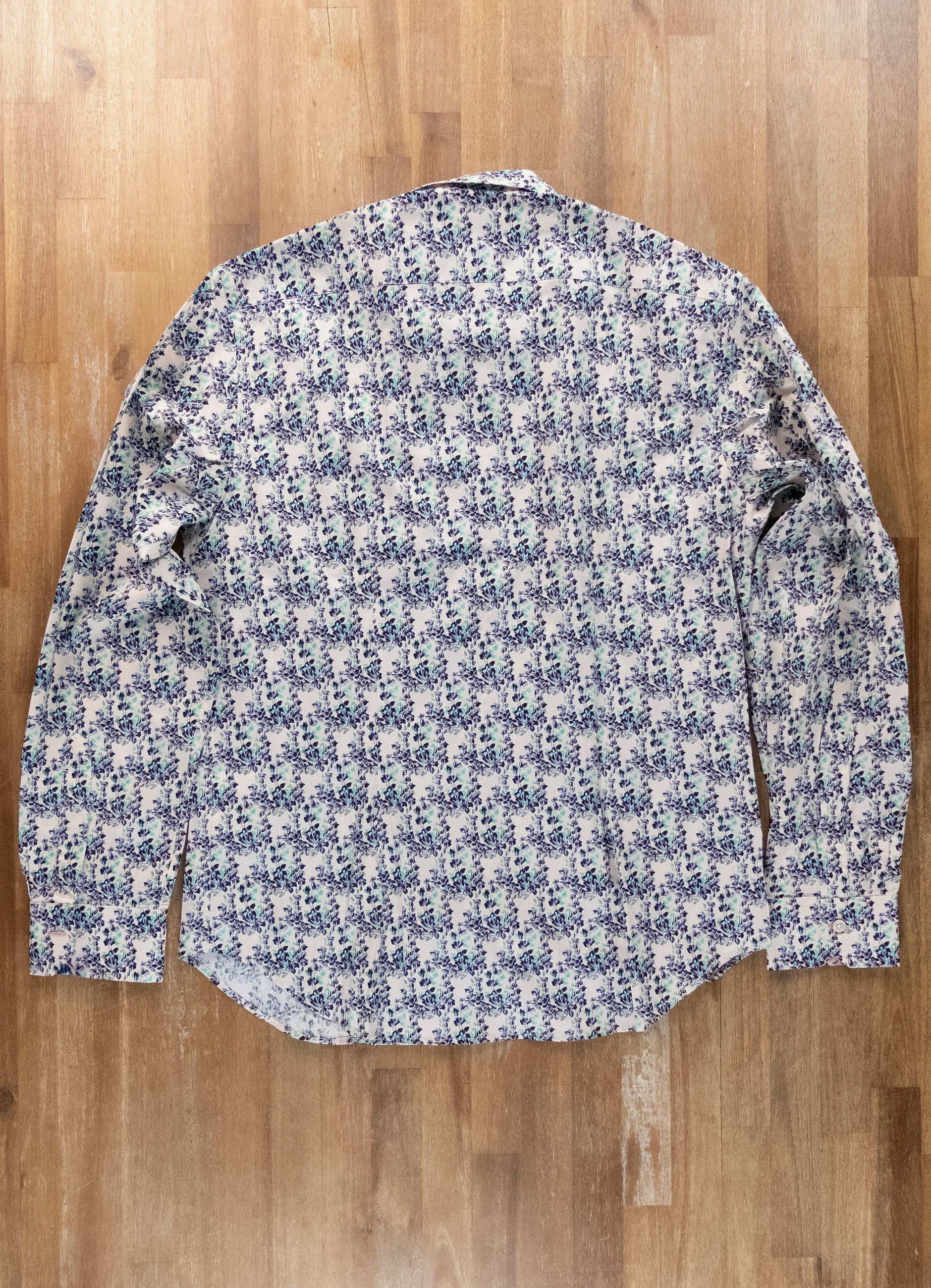 Paul Smith PAUL SMITH mainline ecru white floral print shirt Large Size US L / EU 52-54 / 3 - 10 Thumbnail