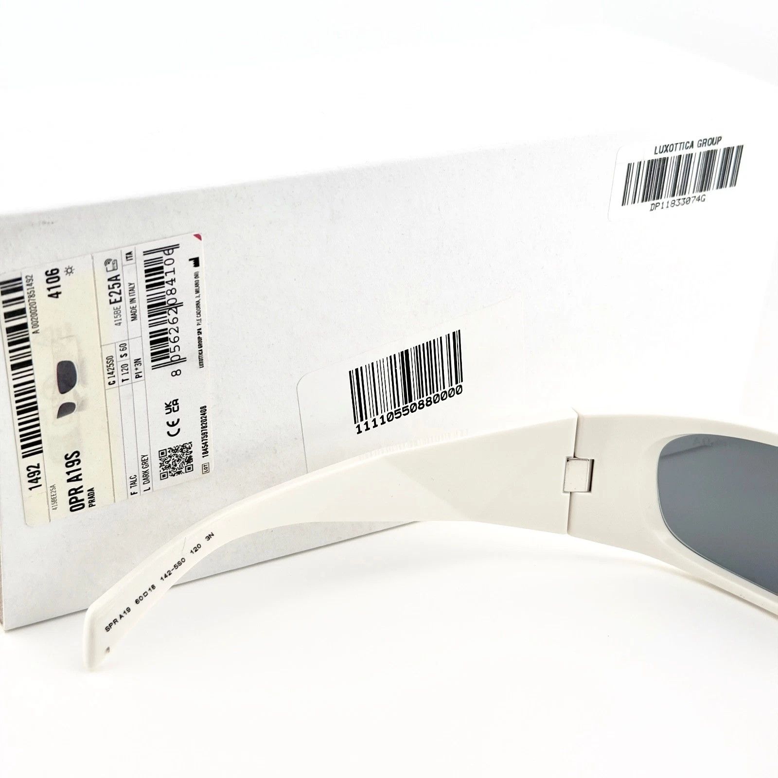 Prada PRADA SYMBOLE White PRA19S A19 Fashion Sunglasses Authentic Size ONE SIZE - 6 Thumbnail