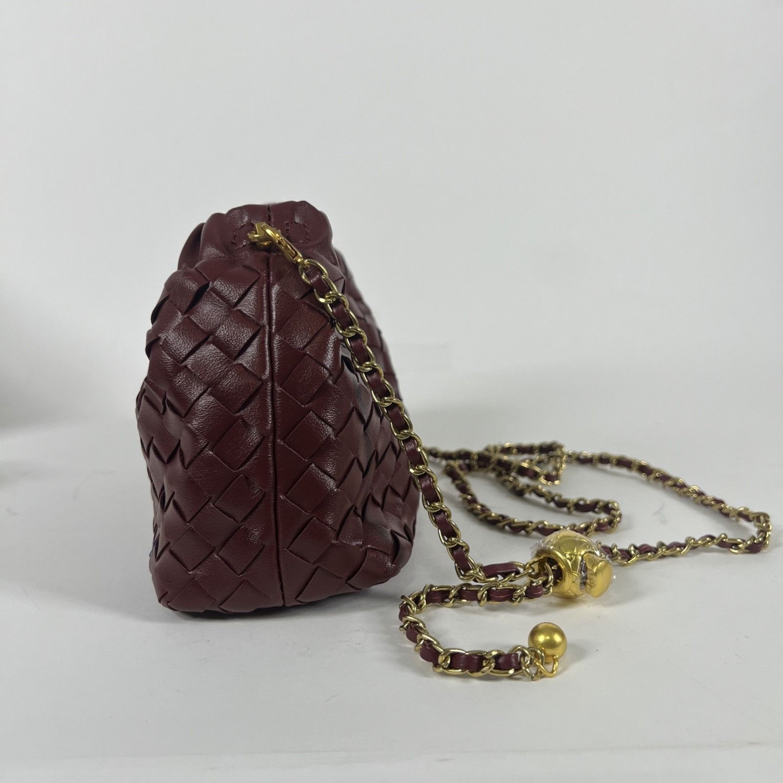 Other Verano Hill Joyce Shoulder Bag – Wine Red Woven Cloud Purse Size ONE SIZE - 3 Thumbnail