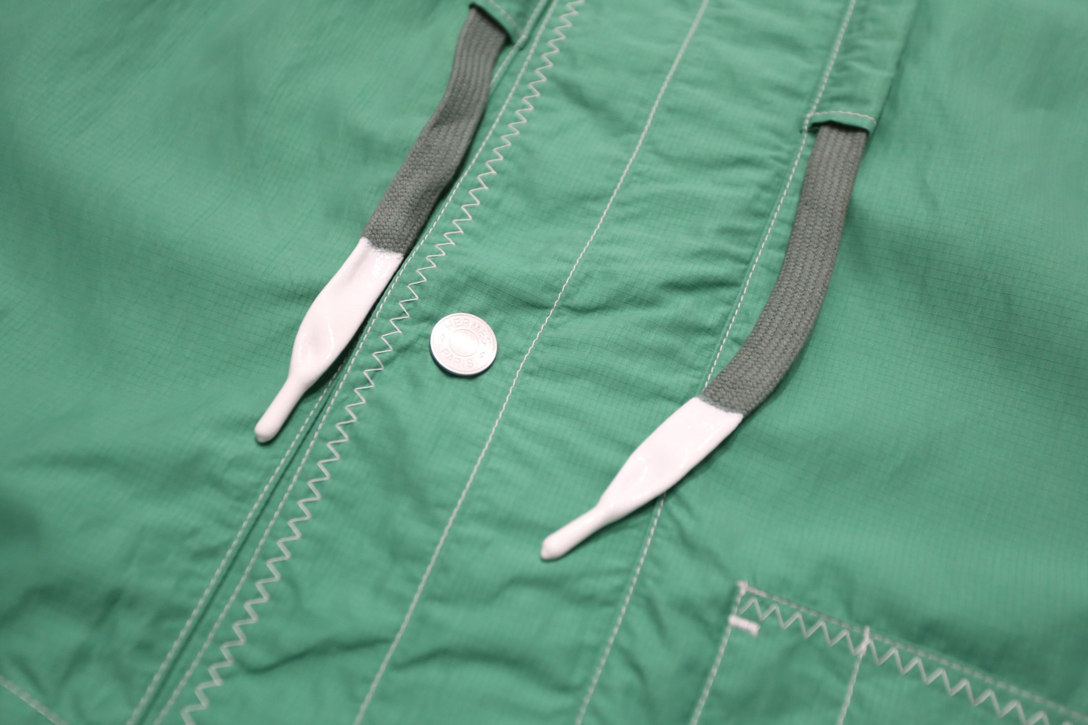 Hermes Hermes - S/S 22 - Contrast-Stitch Windbreaker Size US M / EU 48-50 / 2 - 4 Thumbnail
