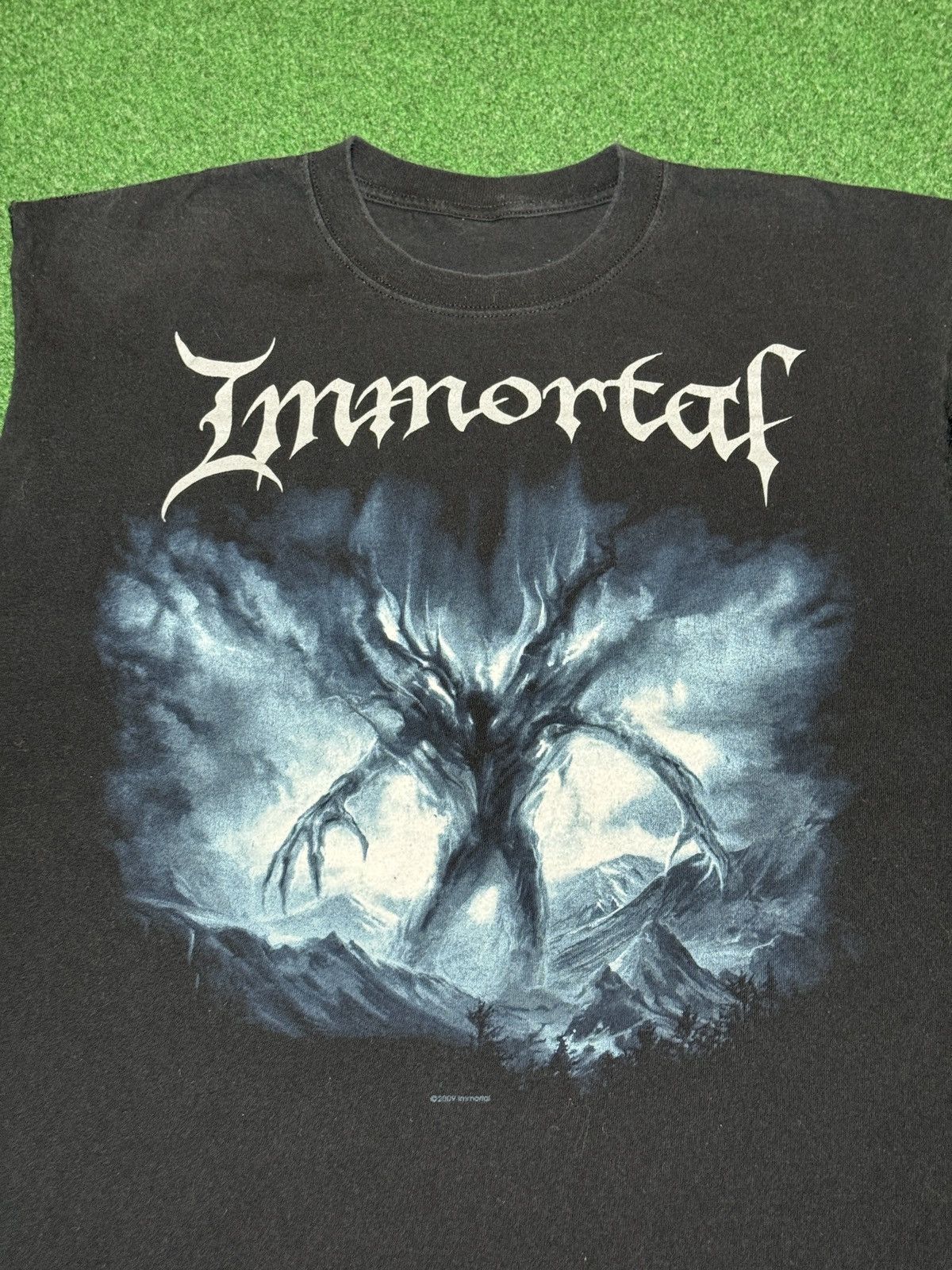 Band Tees Vintage Immortal Black Metal 90s Y2K Cutoff L Band T Shirt Size US L / EU 52-54 / 3 - 2 Thumbnail