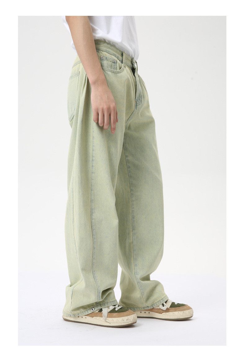Japanese Brand × Jean Distressed washed paneled straight-leg wide-leg jeans Size US 32 / EU 48 - 4 Thumbnail
