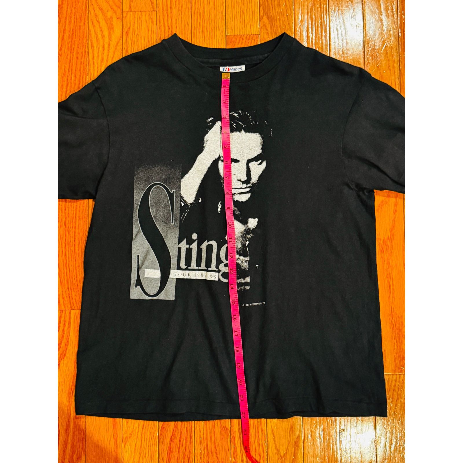 Vintage Vintage 1987 Sting Tour Tee | Single Stitch Hanes Size US S / EU 44-46 / 1 - 7 Thumbnail