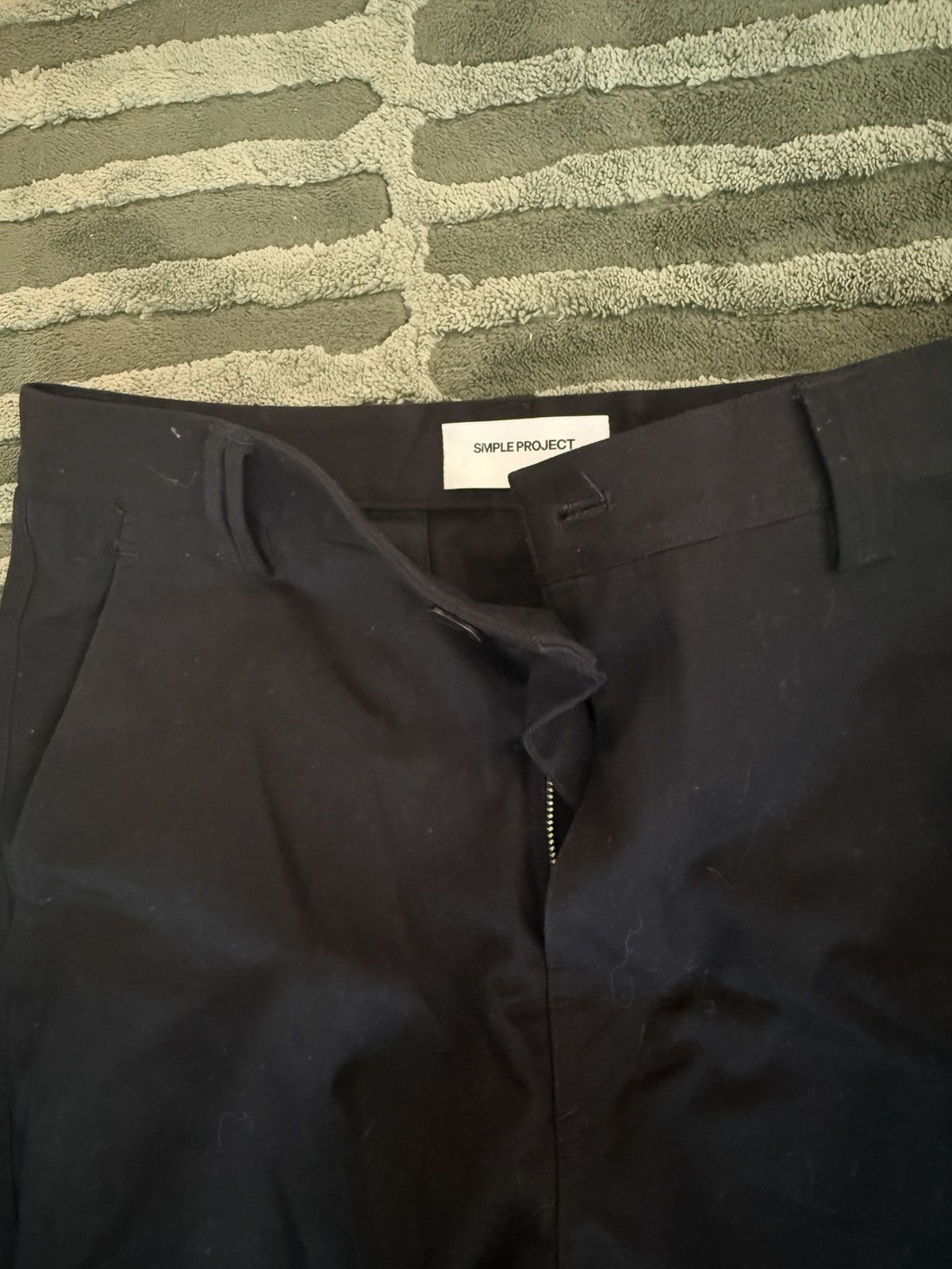 SIMPLE PROJECT Simple Project Darted Wide Cotton Trousers Size US 32 / EU 48 - 2 Thumbnail