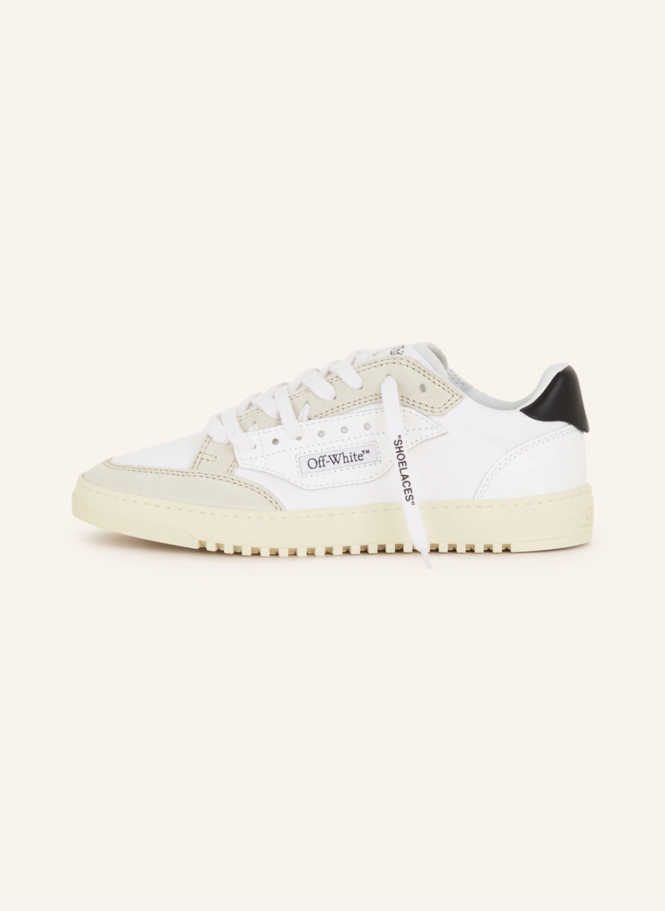 Off-White o1s22i1n0824 5.0 Low-Top Sneakers in White/Beige Size US 7 / IT 37 - 1 Thumbnail