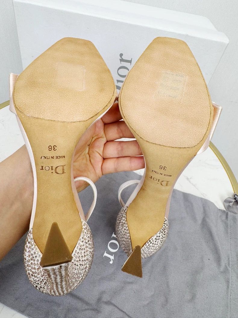 Dior Dior High Heels with Rhinestones-2506 Size US 5.5 / IT 35.5 - 6 Thumbnail