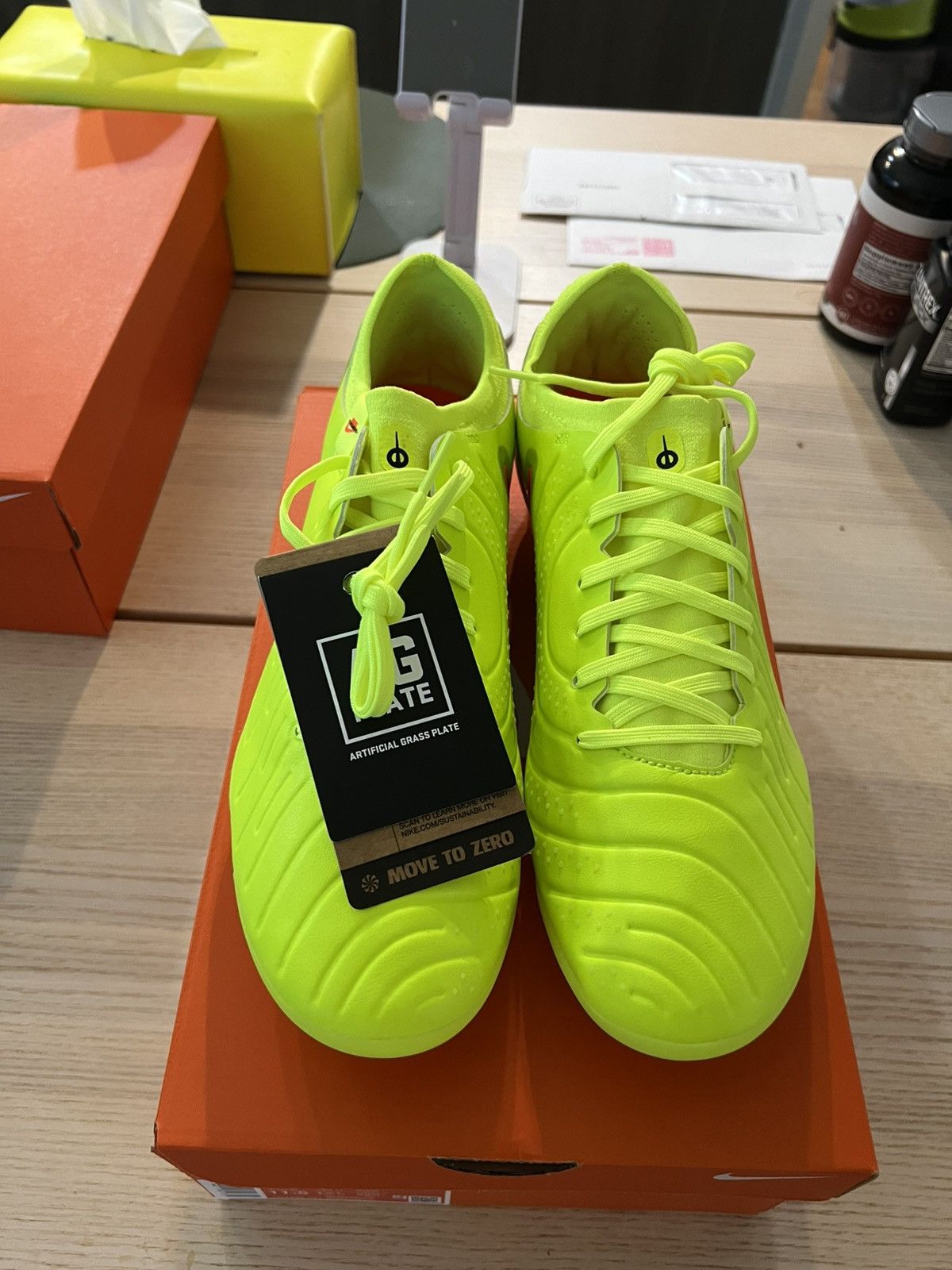 Nike Nike Tiempo Legend 10 Pro AG ‘Black Volt’ Size US 10 / EU 43 - 3 Thumbnail