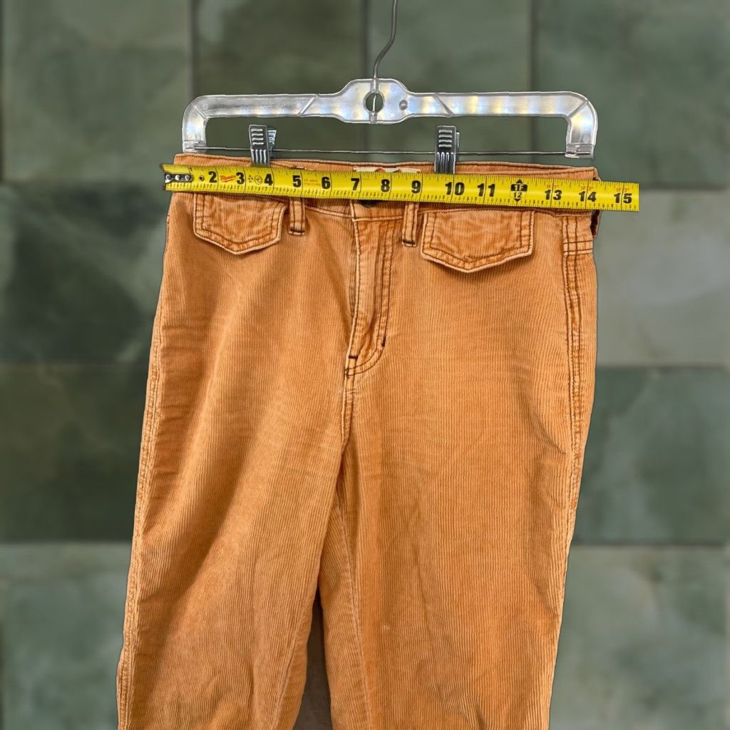 Vintage We The Free Womens Pants 26 Orange Cordouroy Size 26" / US 2 / IT 38 - 1 Thumbnail