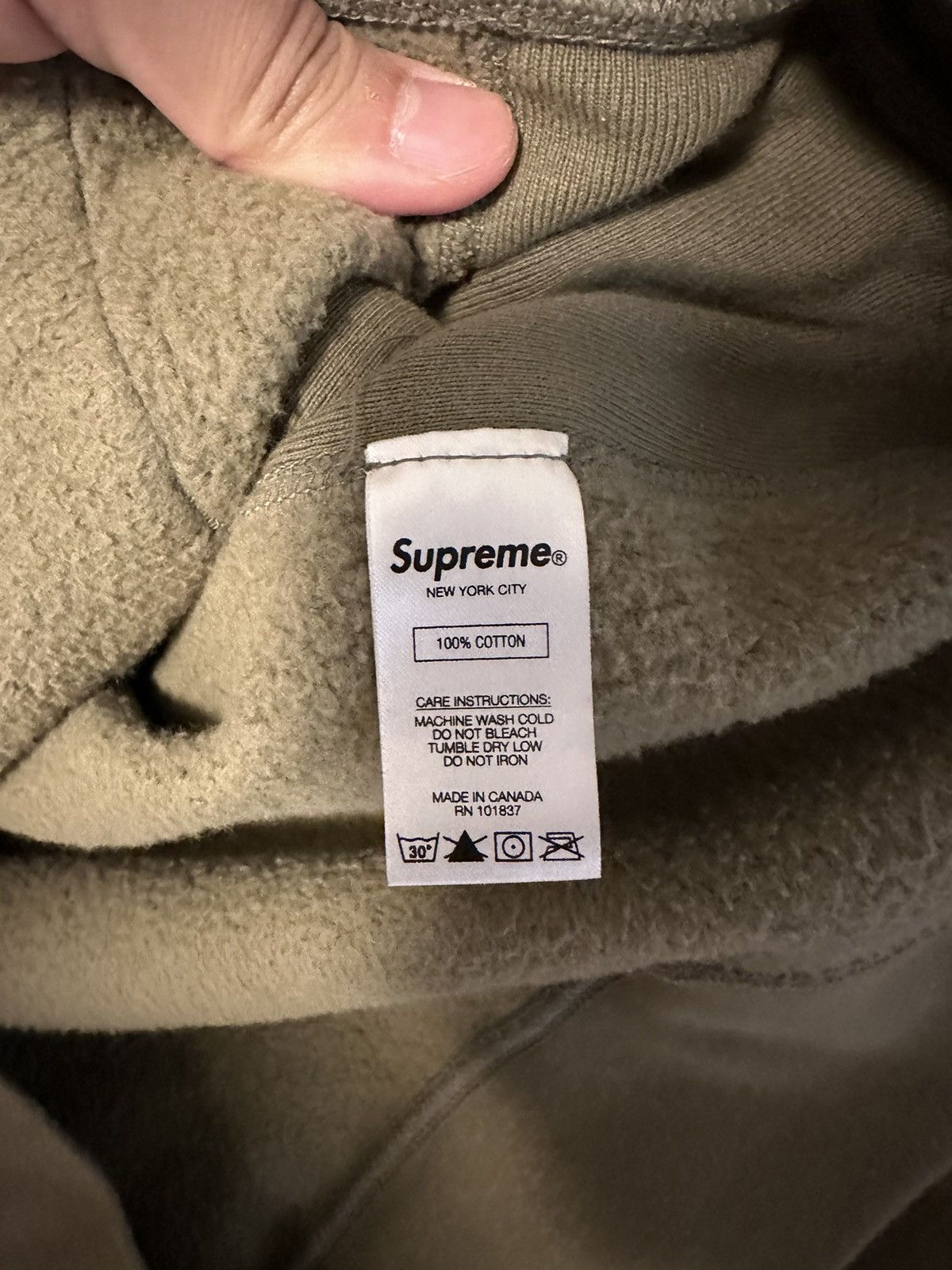 Supreme Supreme Cross Box Logo Hoodie Olive XL Size US XL / EU 56 / 4 - 4 Thumbnail