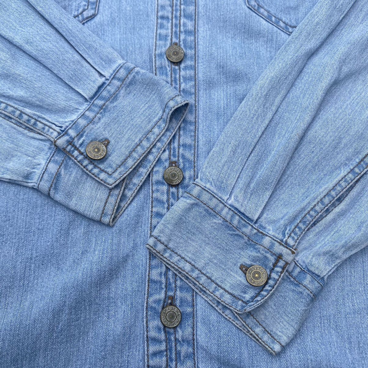 Levi's LEVIS RED TAB Button Fly Denim Shirt Size US XL / EU 56 / 4 - 2 Thumbnail