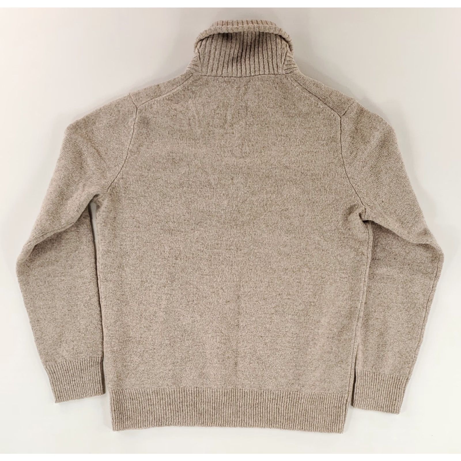 J.Crew J.CREW Sweater Shawl Collar Beige 100% Lambs Wool Mens M Size US M / EU 48-50 / 2 - 3 Thumbnail