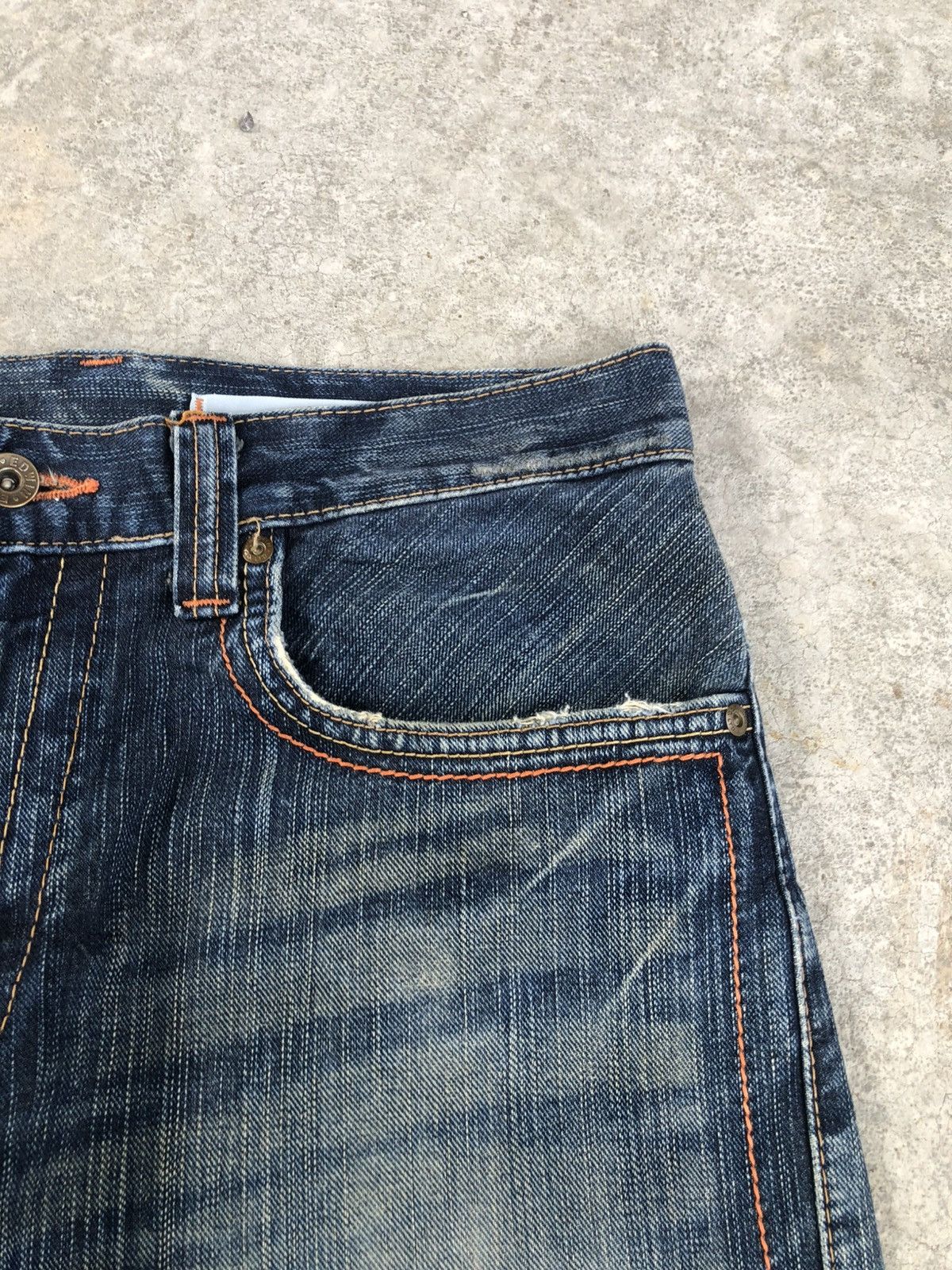 If Six Was Nine Edwin XVS Flared Jeans Bootcut Distressed Jeans Buckle back Size US 34 / EU 50 - 15 Thumbnail