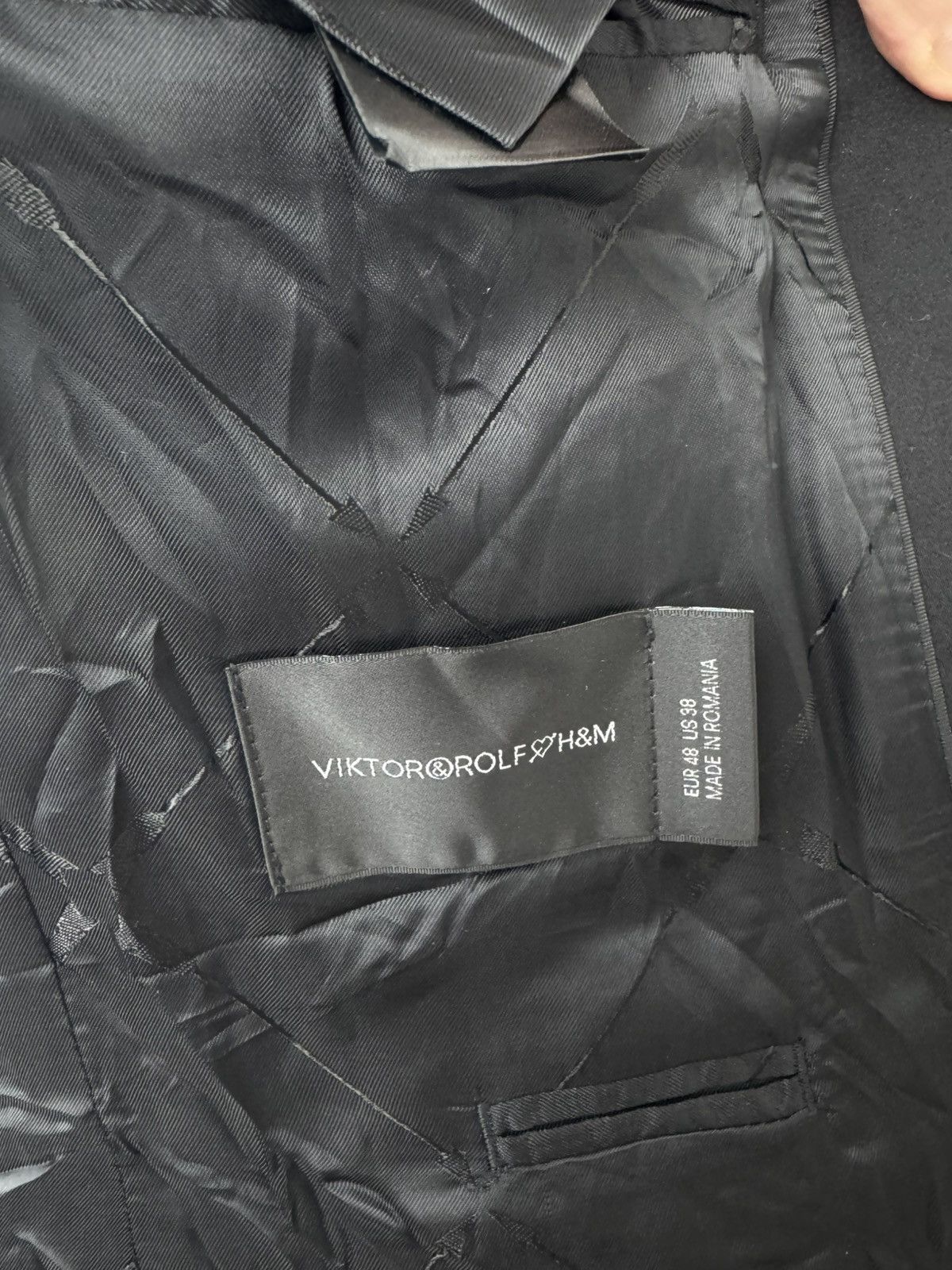 Viktor & Rolf Men’s Victor Rolf X H&M Open Blazer size EUR 48 US 38 Size 38S - 7 Thumbnail