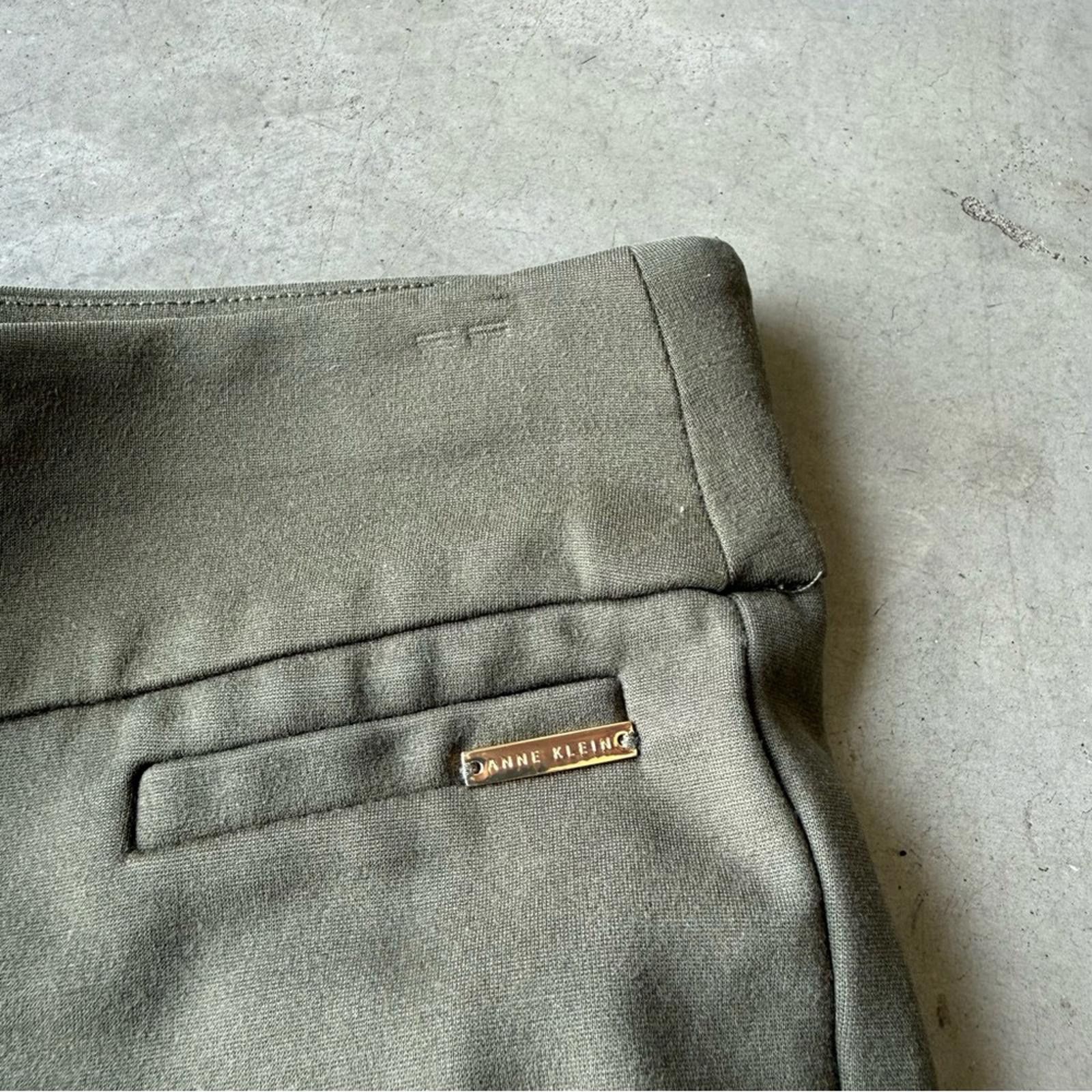 Other Anne Klein / Women’s Stretch Pants Leggings / Olive Size 32" / US 10 / IT 46 - 2 Thumbnail