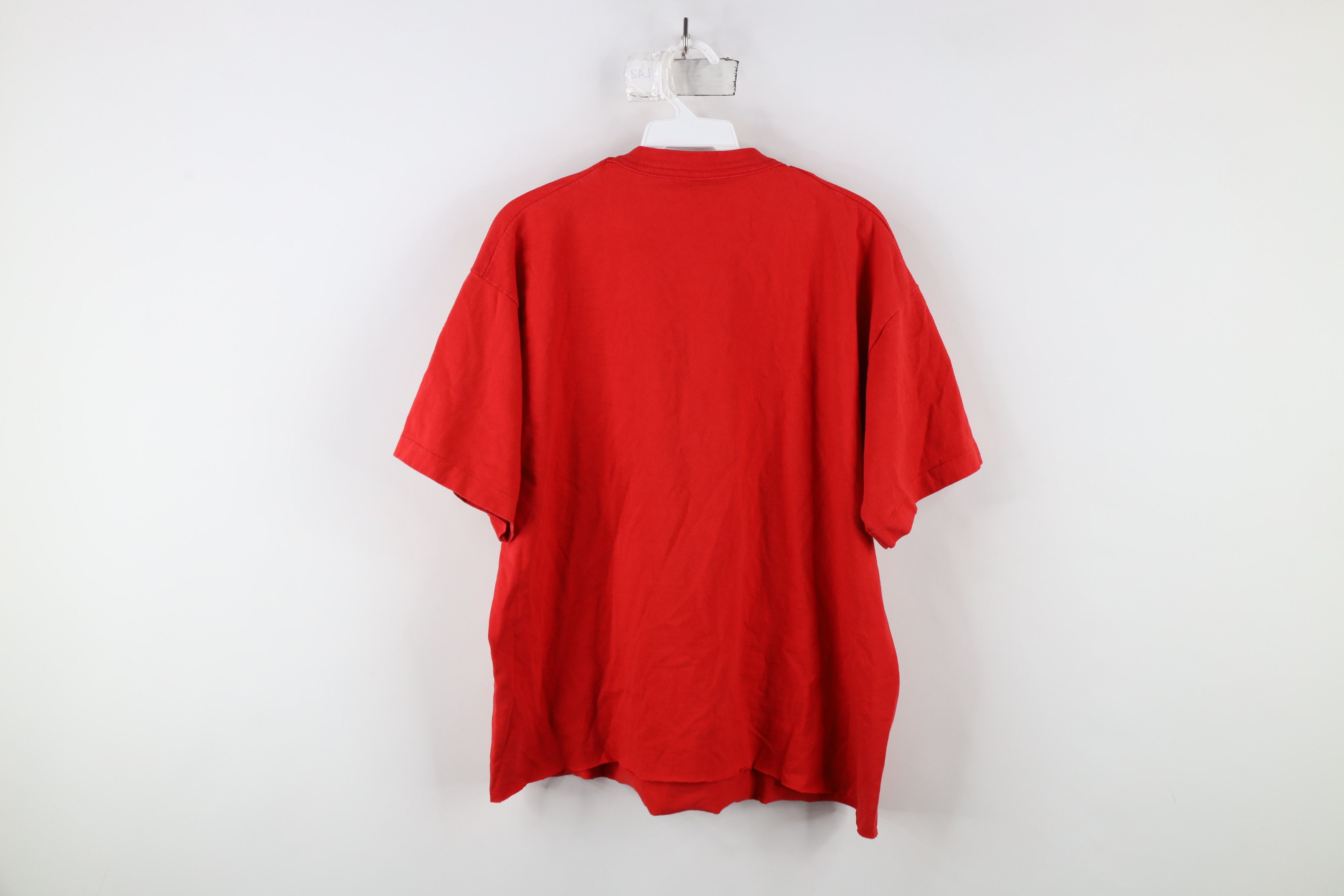 Disney × Vintage Vintage 90s Disney Mickey Minnie Mouse T-Shirt USA Red Size ONE SIZE - 12 Thumbnail