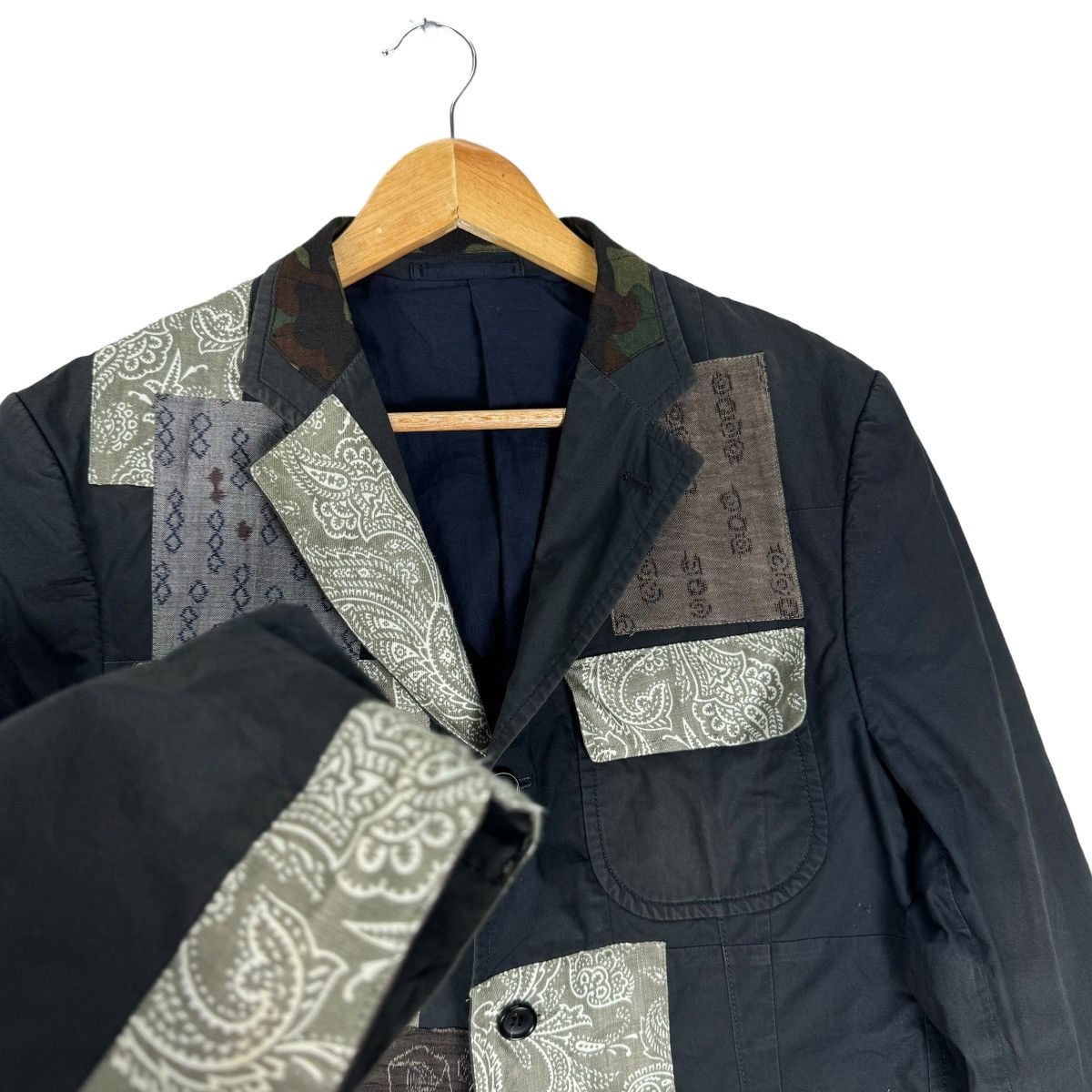 CDG by Comme des Garcons 🌟CDG HOMME FW2009 PATCHWORK BLAZER LIKE JUNYA WATANABE Size US M / EU 48-50 / 2 - 8 Thumbnail