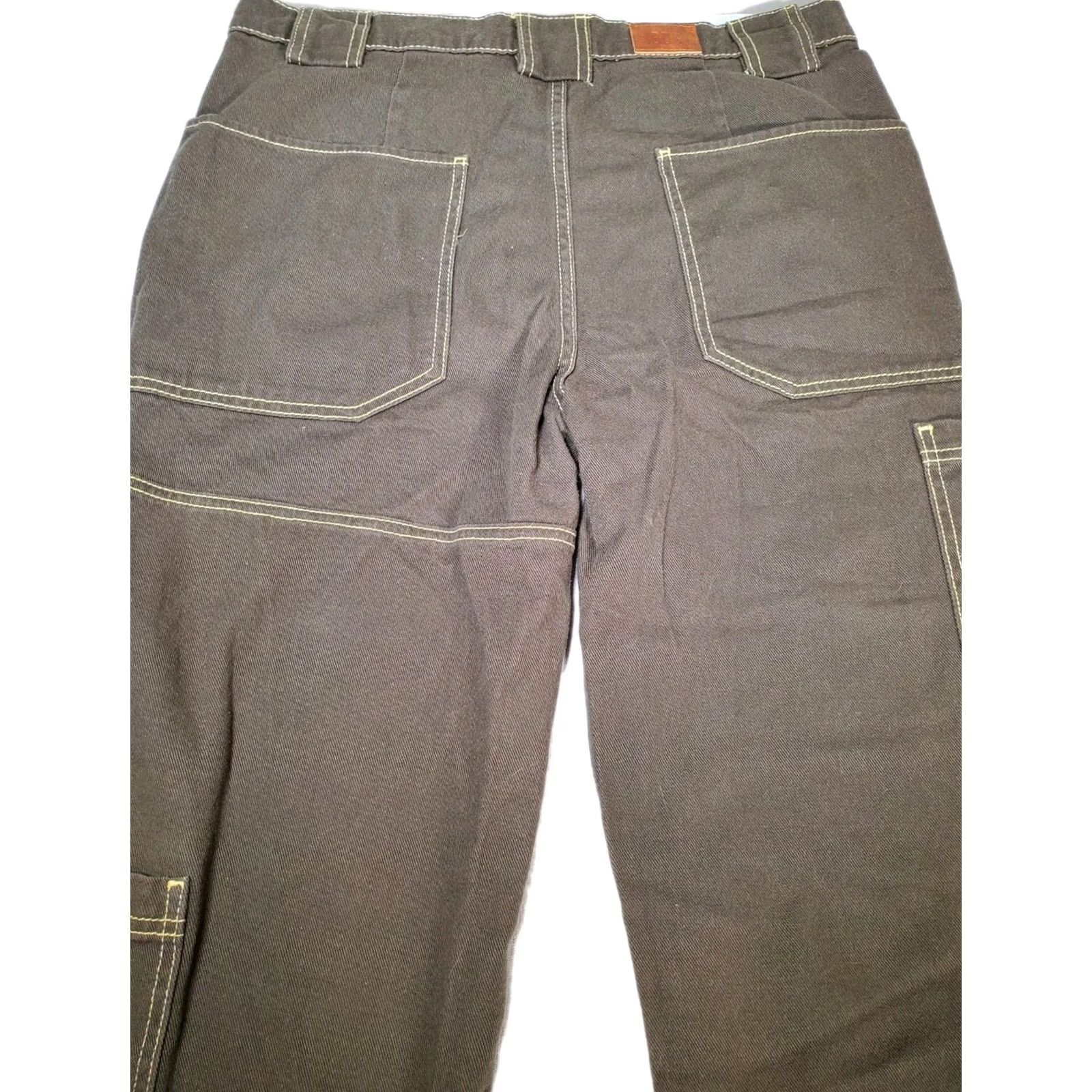 Urban Outfitters BDG Urban Outfitters Dark Olive Cargo Jogger Pants 100% Cotton Women’s Size 30 Inseam 26 in Regular Rise High Front Flat Front Pockets Tapered Size 30" / US 8 / IT 44 - 3 Thumbnail