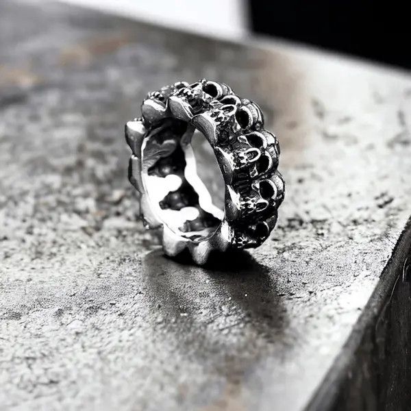 Jewelry Hamasaki x Mieko Skull Silver Ring Size ONE SIZE - 7 Thumbnail