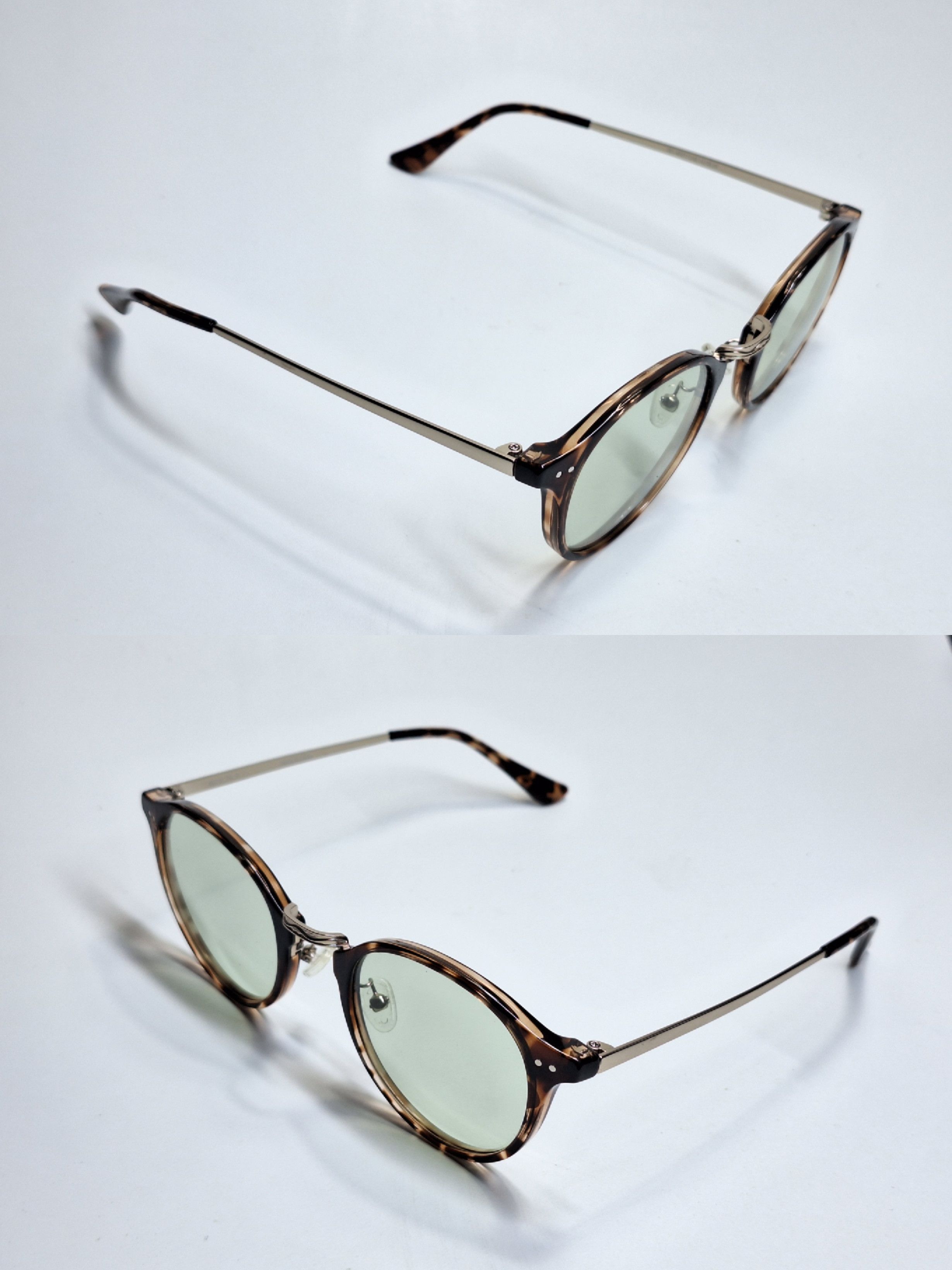 Uniqlo Uniqlo Boston Combination Sunglasses 361-463717 Green Tint Size ONE SIZE - 8 Thumbnail