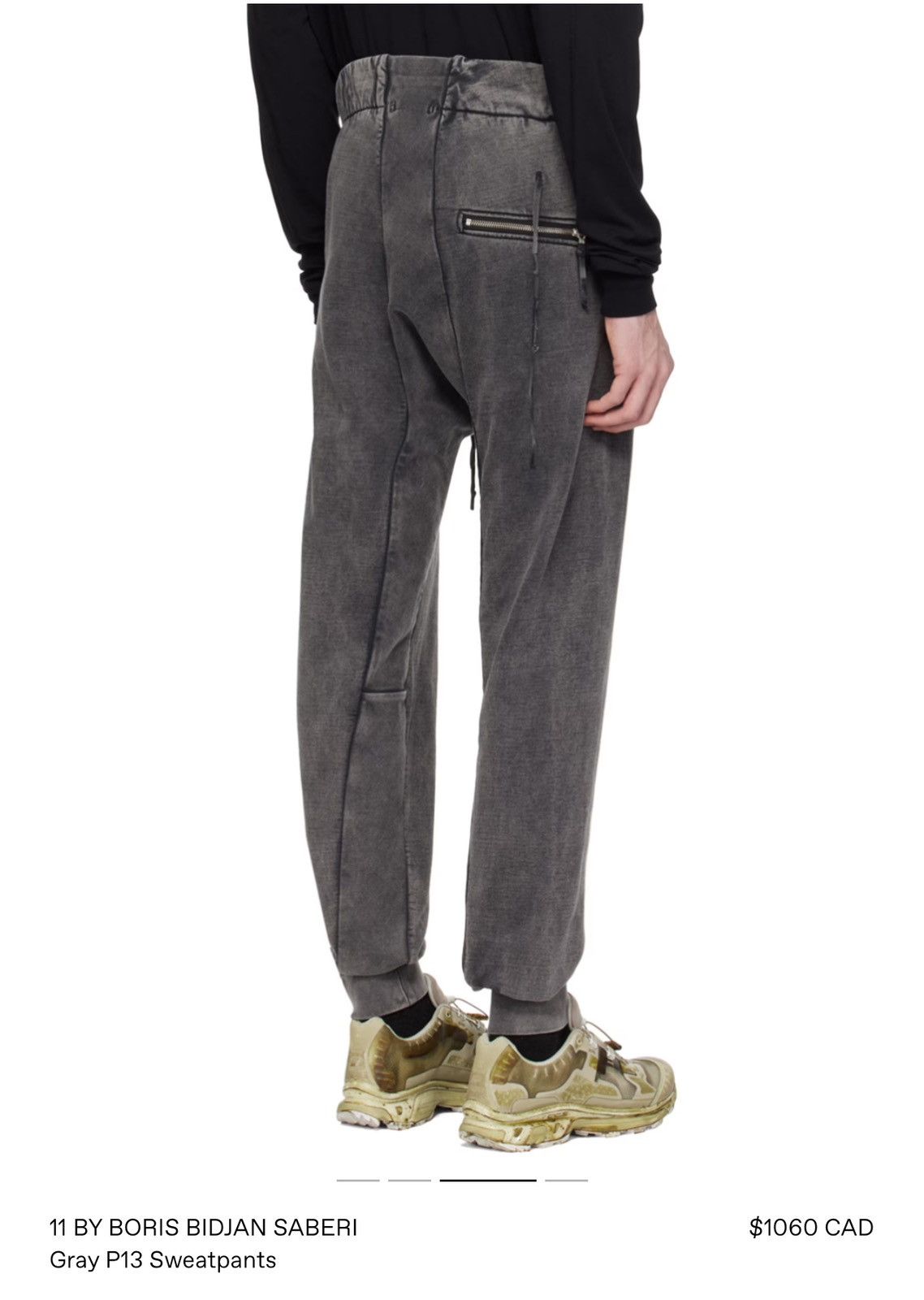 11 By Boris Bidjan Saberi P13 SWEATPANTS - DIRTY GREY Size US 34 / EU 50 - 16 Thumbnail