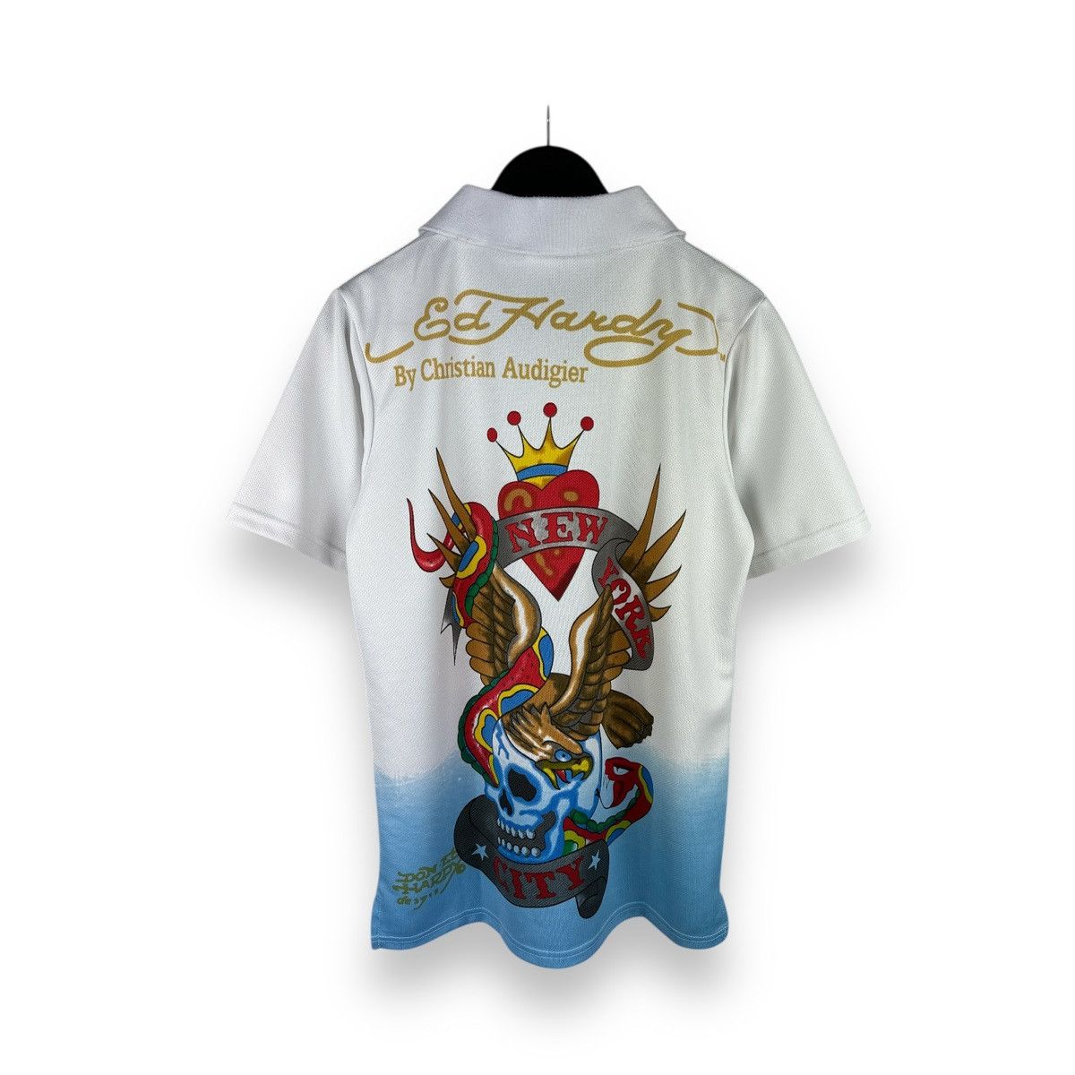 Ed Hardy Vintage Y2K Ed Hardy By Christian Audigier Logo Polo T-Shirt Size US S / EU 44-46 / 1 - 1 Thumbnail
