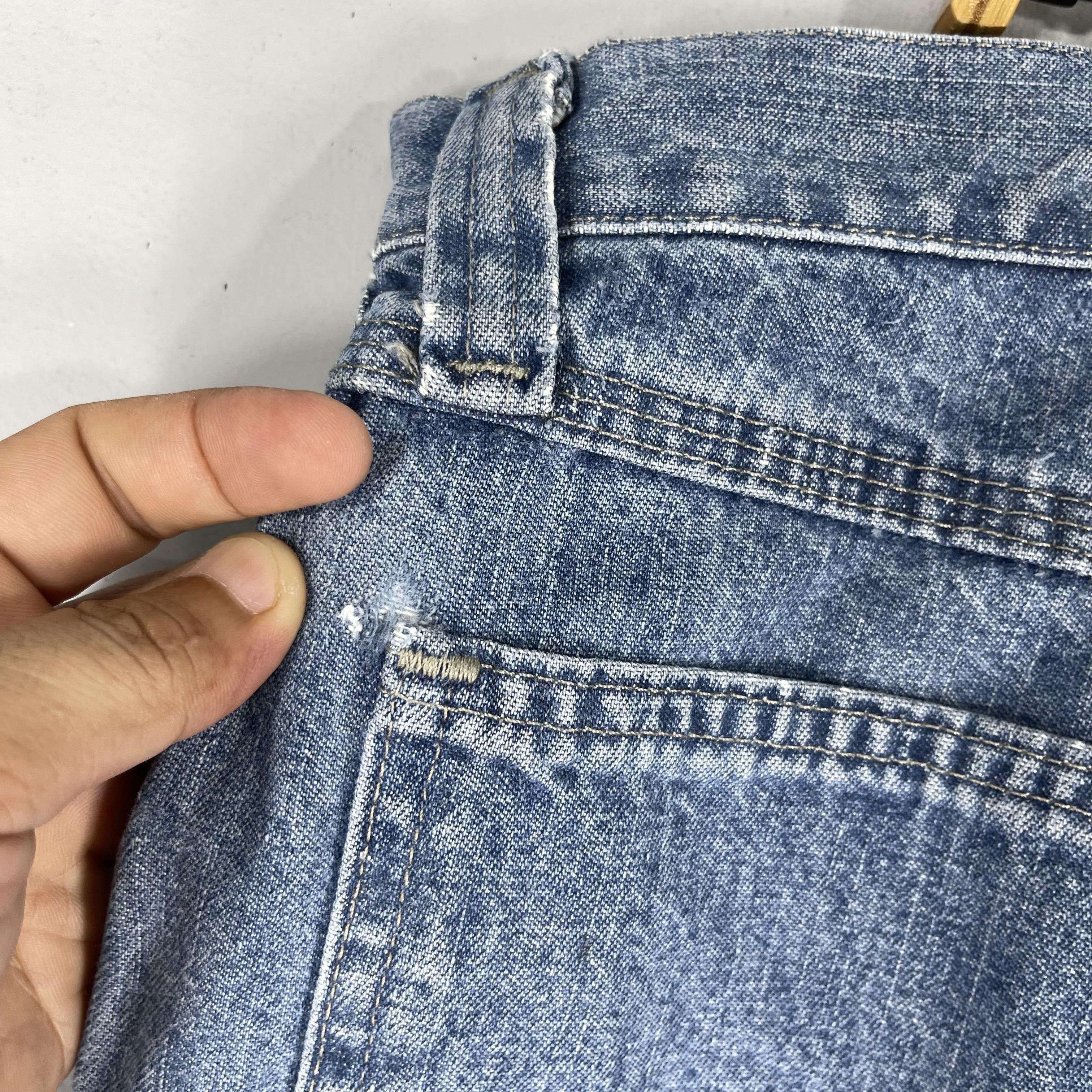Vintage × Wrangler W43 Vintage Distressed Wrangler Carpenter Short Jeans Size US 43 - 9 Thumbnail