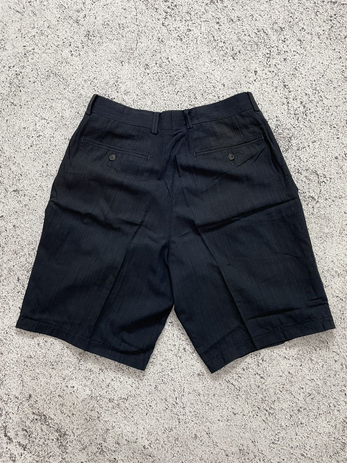 Issey Miyake 80s Issey Miyake Black Tailored Shorts Size US 32 / EU 48 - 7 Thumbnail