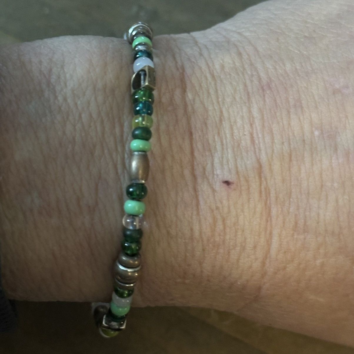 Other Green glass bead wire wrap bracelet Size ONE SIZE - 2 Thumbnail