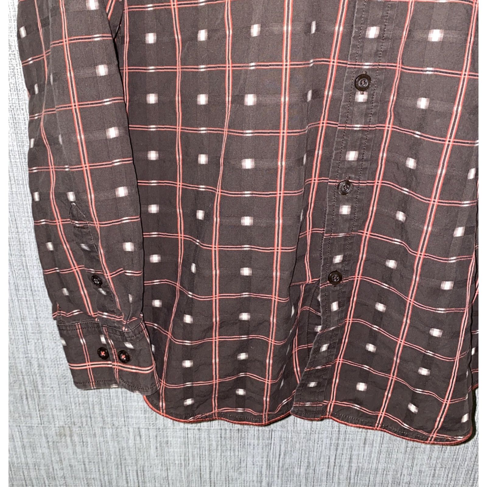 Tommy Bahama Tommy Bahama Jeans Shirt Mens Long Sleeve Button-Front Cotton Brown Size M Plaid Pattern Regular Fit Size US M / EU 48-50 / 2 - 4 Thumbnail