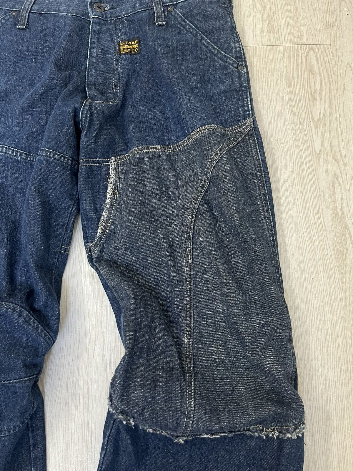 G-Star G-Star Raw double Knee Zipper Jeans Size US 33 - 4 Thumbnail