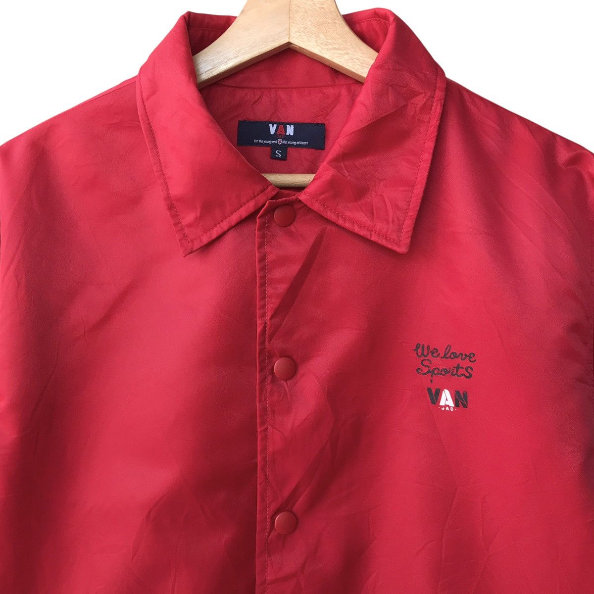 Japanese Brand × Van V.A.N Jac Japan Young At Heart Big Logo Coach Jacket Size US M / EU 48-50 / 2 - 3 Thumbnail