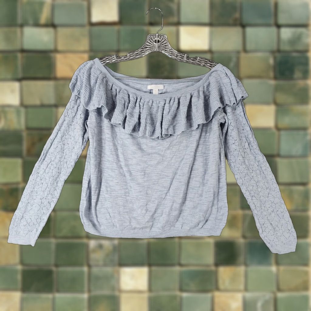 Vintage LC Lauren Conrad Sweater Womens Long Sleeve Blue Size XL Size XL / US 12-14 / IT 48-50 - 1 Thumbnail