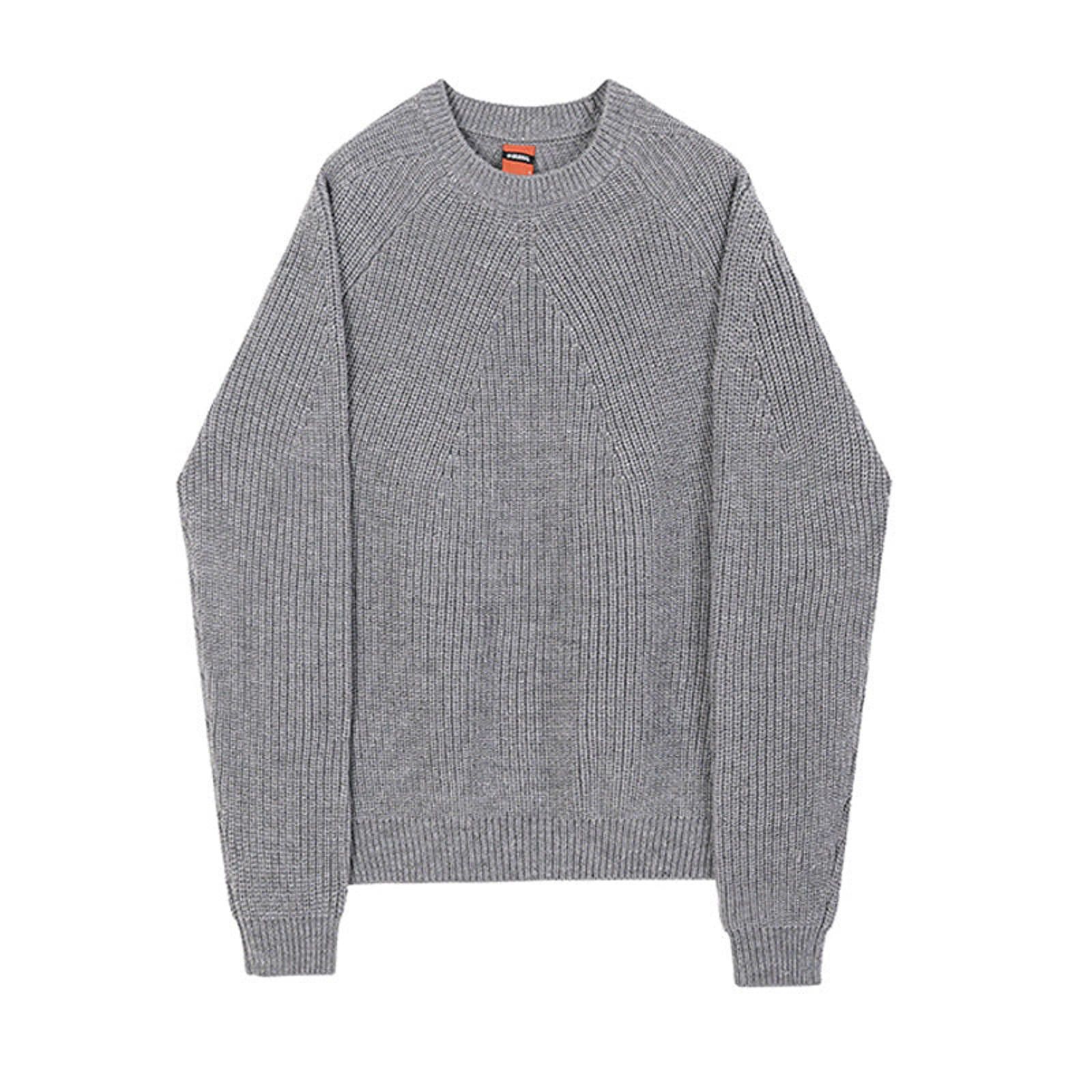 Vintage Olive Green Ribbed Crew Neck Sweater, Casual Knitwear Size US M / EU 48-50 / 2 - 10 Thumbnail