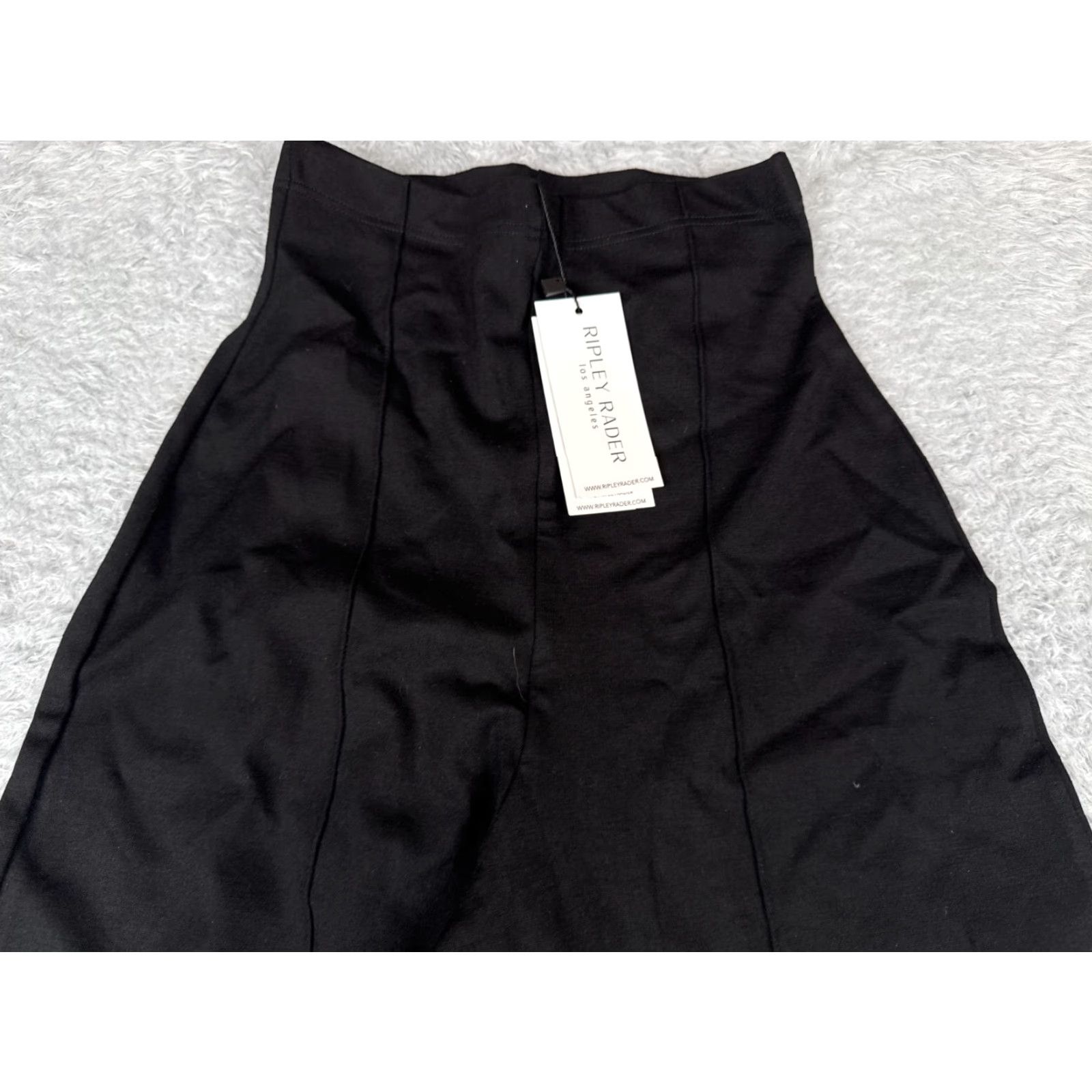 Vintage Ripley Rader Wide Leg Pants Womens Size 1 Black Ponte Business Casual 24"-26" Waist Size 25" / US 0 / IT 36 - 4 Thumbnail