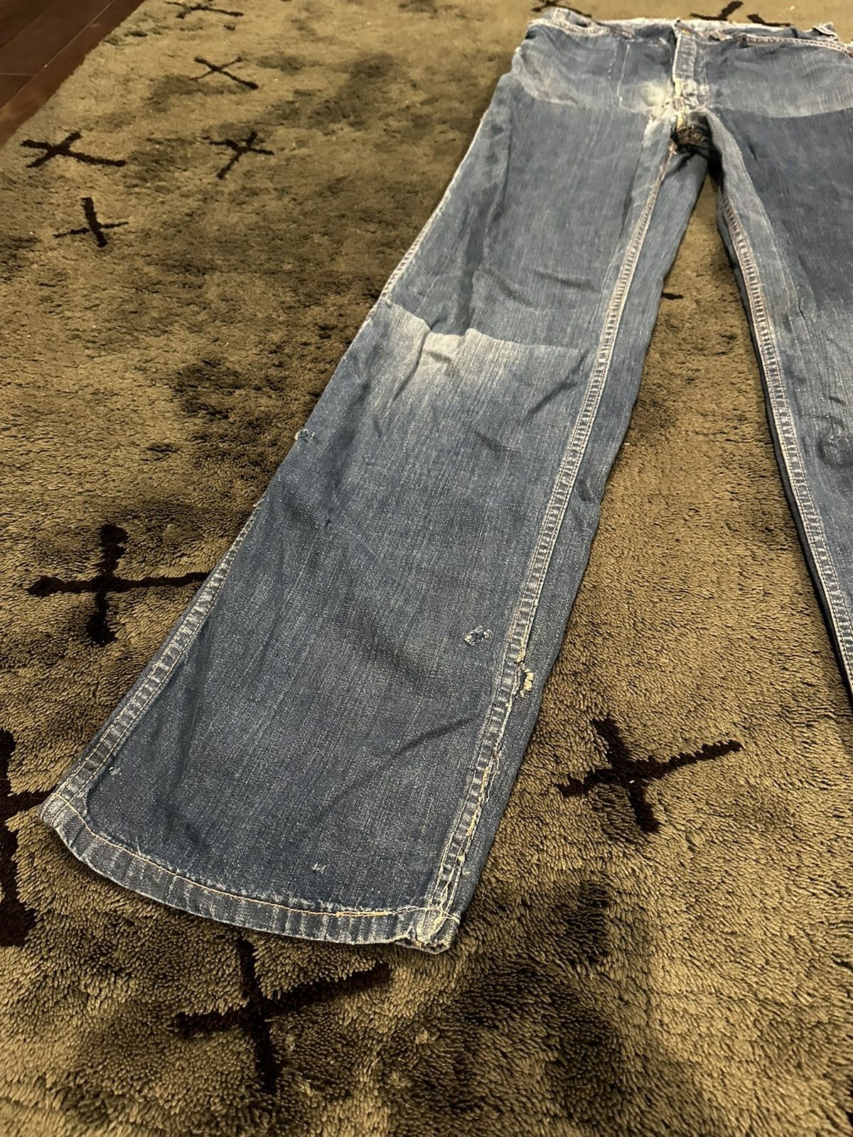 Lee × Levi's × Vintage Vintage 1960’s Big Smith Distressed and Repaired Denim Size US 30 / EU 46 - 9 Thumbnail