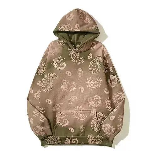 Japanese Brand × Vintage Faded Green Paisley Vintage Design Hoodies Size US M / EU 48-50 / 2 - 4 Thumbnail