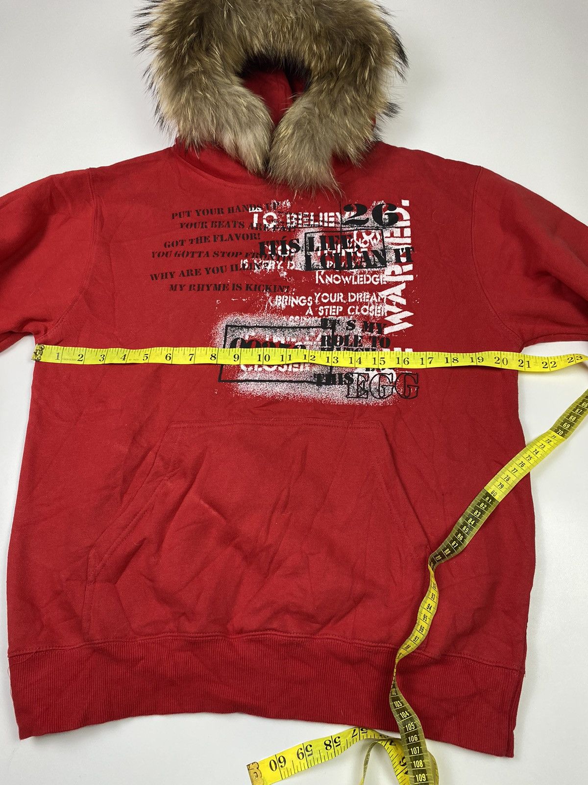 Hysteric Glamour Fur hoodie sorridere poem ifsixwasnine style Size US M / EU 48-50 / 2 - 7 Thumbnail