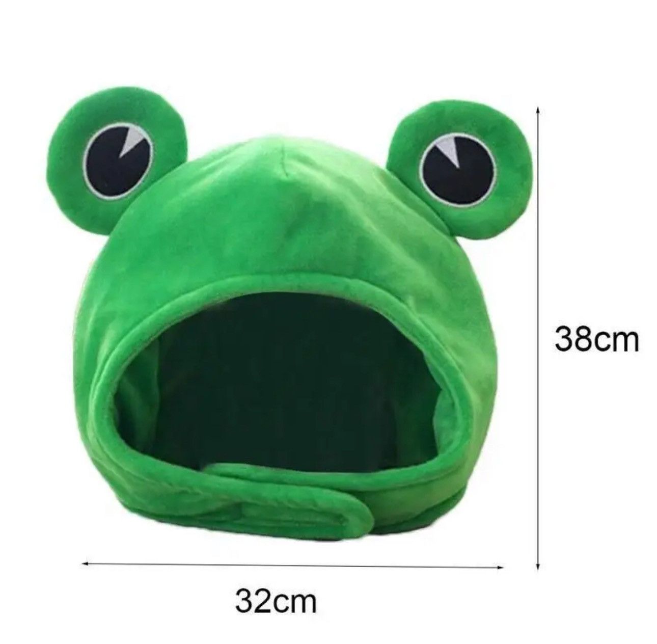 Vintage Cartoon Funny Adorable Plush Frog Hat Size ONE SIZE - 6 Thumbnail