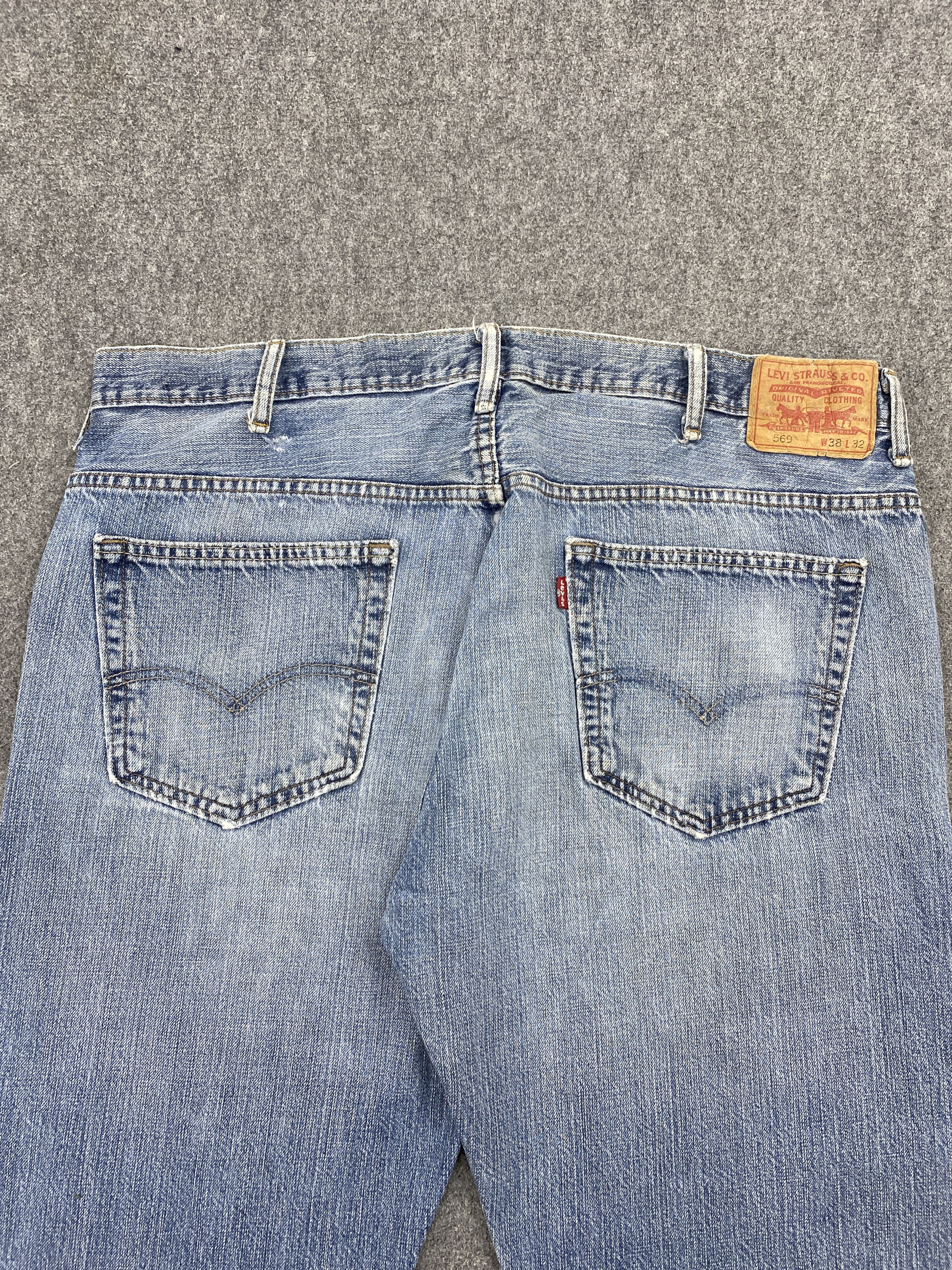 Levi's Vintage Levis 569 Faded Blue Jeans DP2619 Size US 40 / EU 56 - 4 Thumbnail