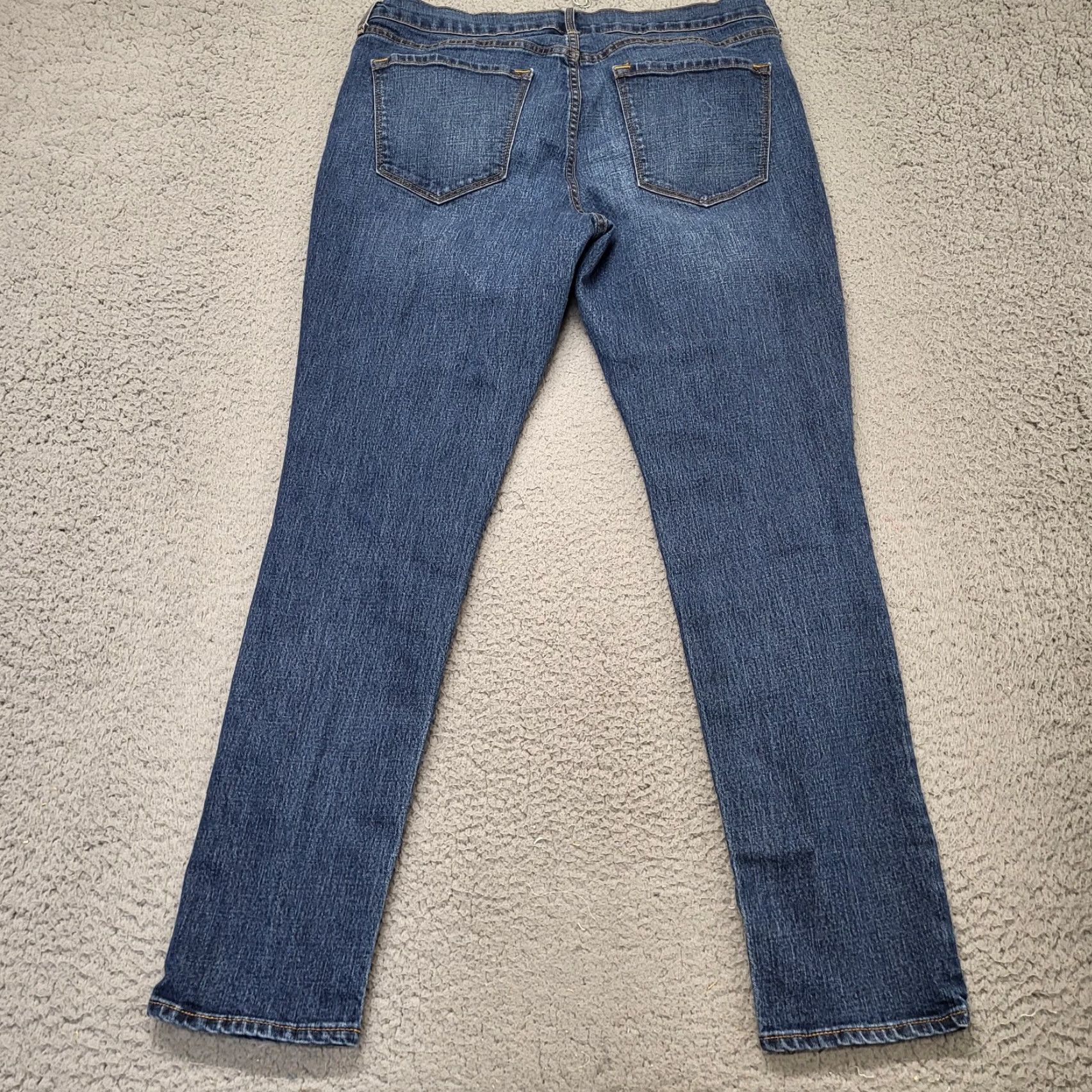 Old Navy Old Navy Original Jeans Women's 12 Regular Tapered Denim Dark Wash Casual Jeans Size 34" / US 12 / IT 48 - 3 Thumbnail