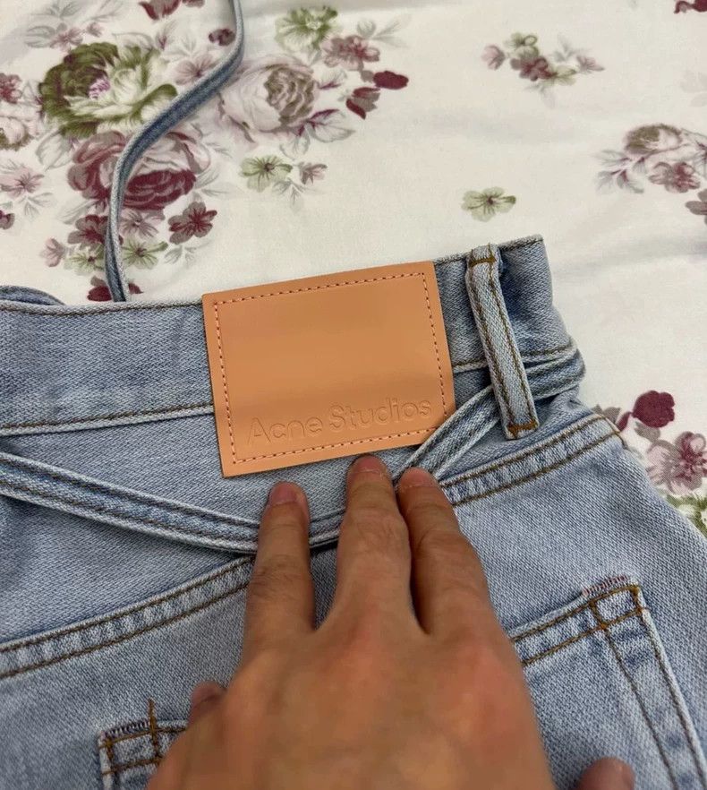 Acne Studios acne studiosBlue lace-up jeans 2503-Nextarrow Size US 30 / EU 46 - 4 Thumbnail