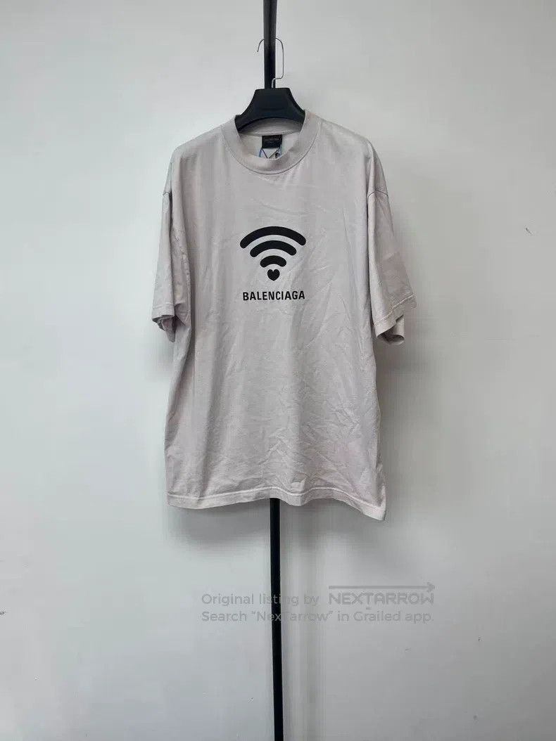 Balenciaga Balenciaga Logo letter print round neck short sleeve strai Size US S / EU 44-46 / 1 - 1 Thumbnail