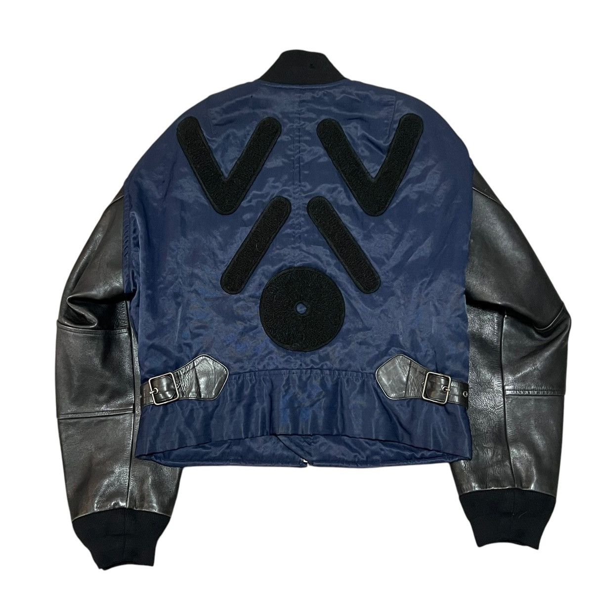 Issey Miyake ISSEY MIYAKE 1994SS VIO Hybrid Leather/Nylon Bomber Jacket Size US M / EU 48-50 / 2 - 7 Thumbnail