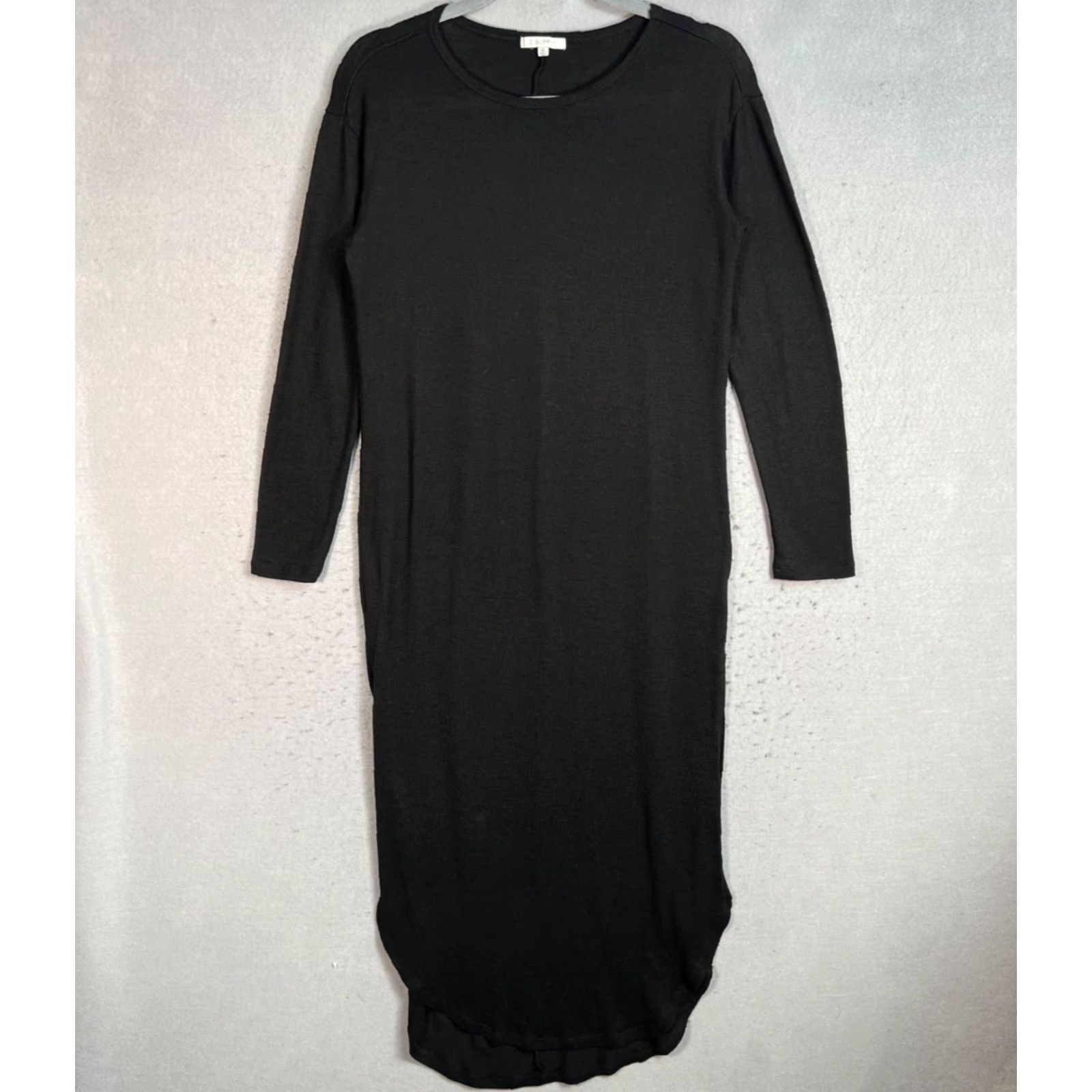 Z Supply Z Supply Black Long Sleeve Maxi Dress XS Women Maxi Dress XS Black Rayon Polyester Spandex Casual 90s? Wait no decade. Size XS / US 0-2 / IT 36-38 - 2 Thumbnail