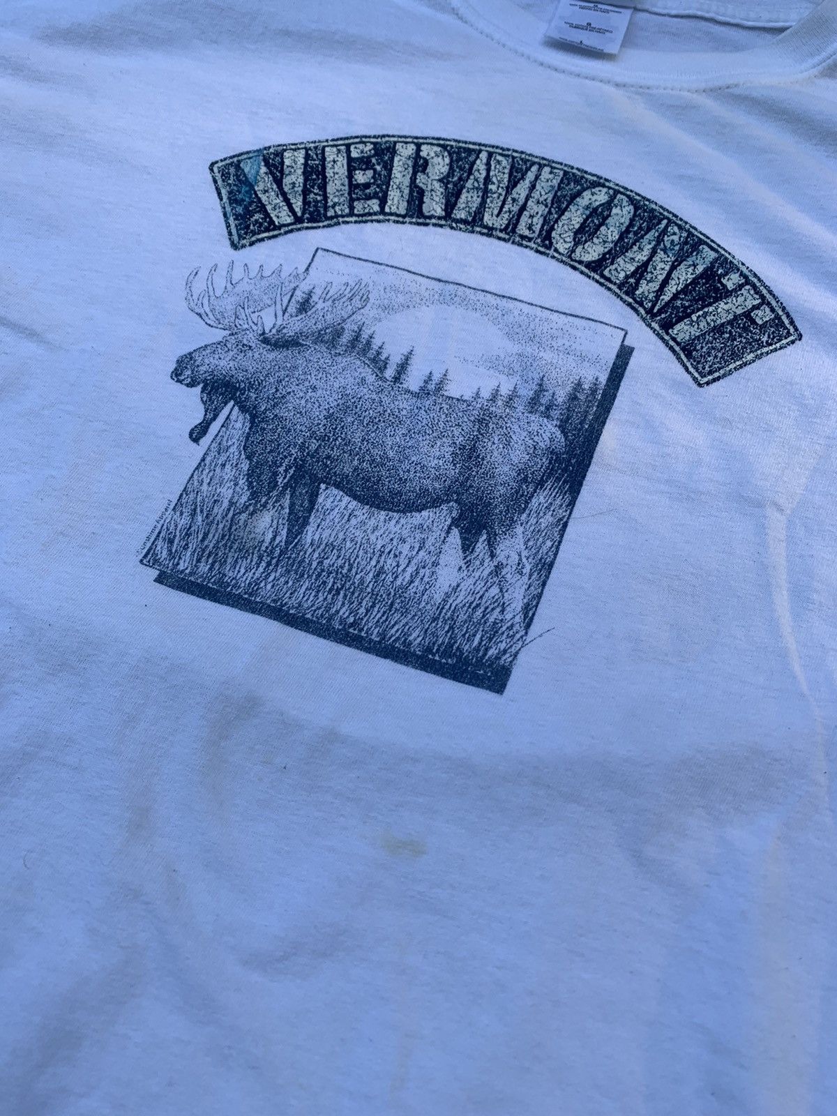Vintage Vintage Vermont Moose T Shirt Size US L / EU 52-54 / 3 - 3 Thumbnail