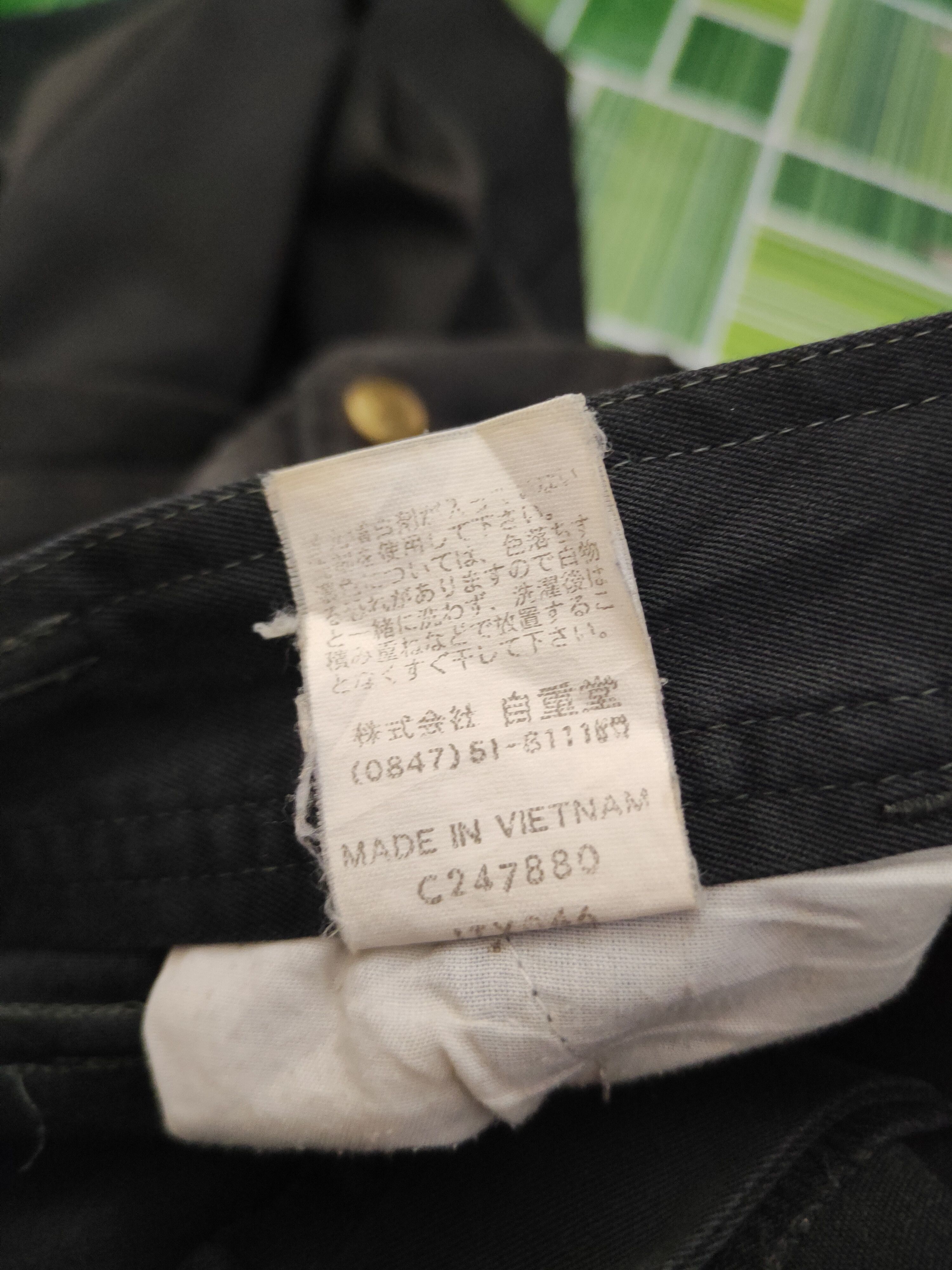 Japanese Brand DL Jawin Black Faded Multipocket Cargo Pants #2167 Size US 36 / EU 52 - 14 Thumbnail